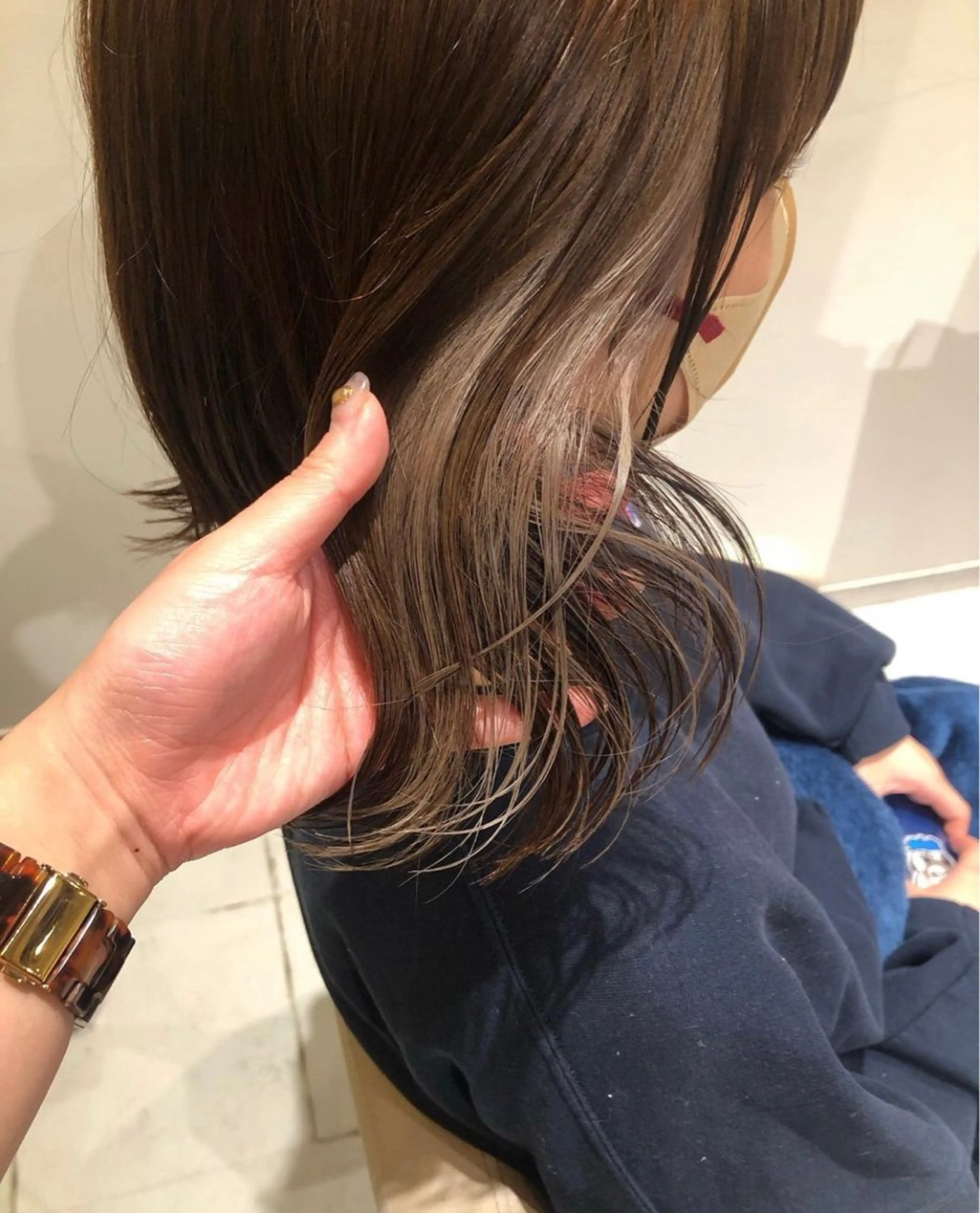 ミディアム カラー ヘアカラー お顔まわりカット/ 暖色カラー🍑Amiのその他イメージ