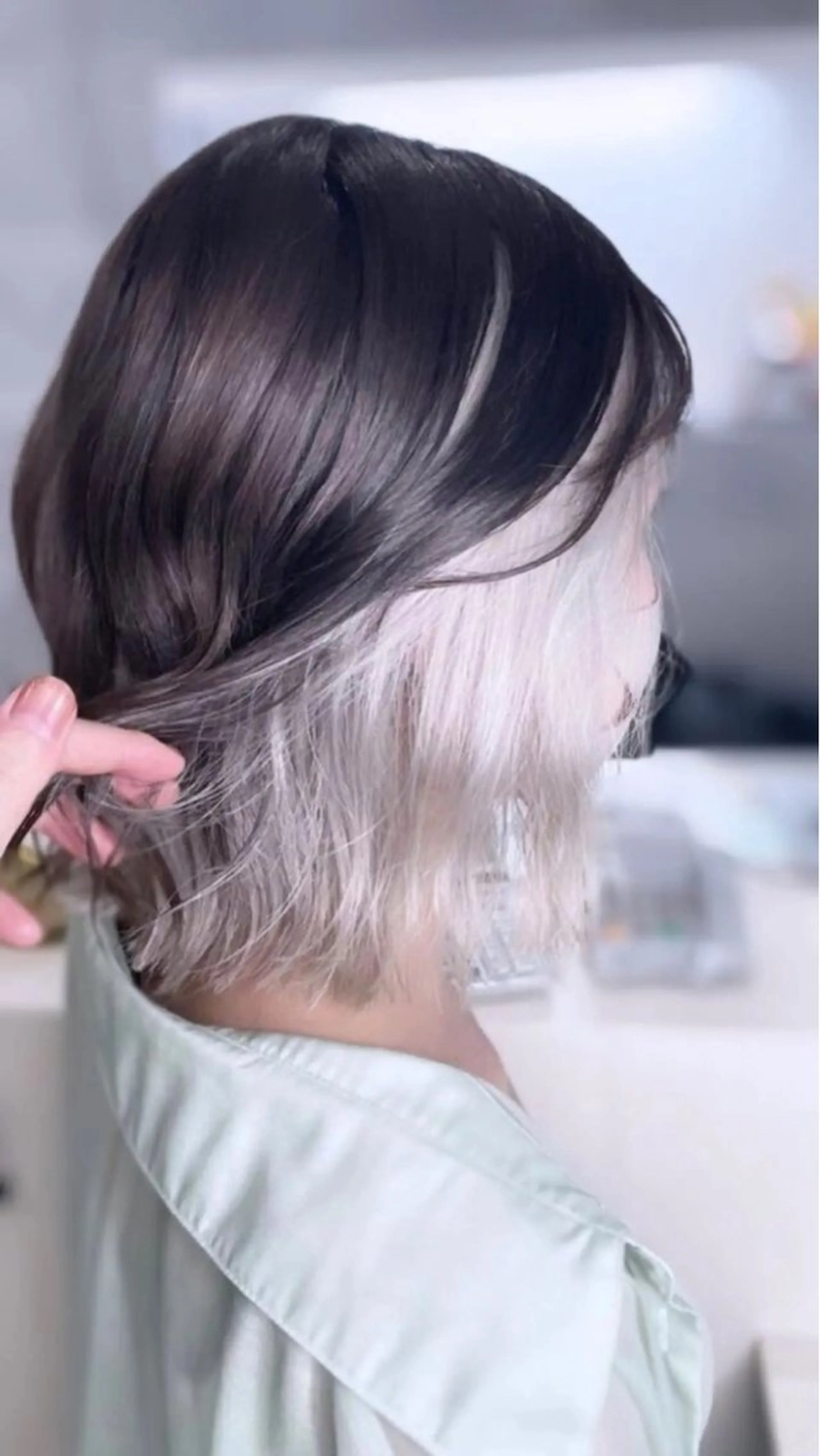 ショート ヘアカラー トリートメント ヘッドスパ ヘアセット 藤田大夢 /liberte高崎のヘアスタイル