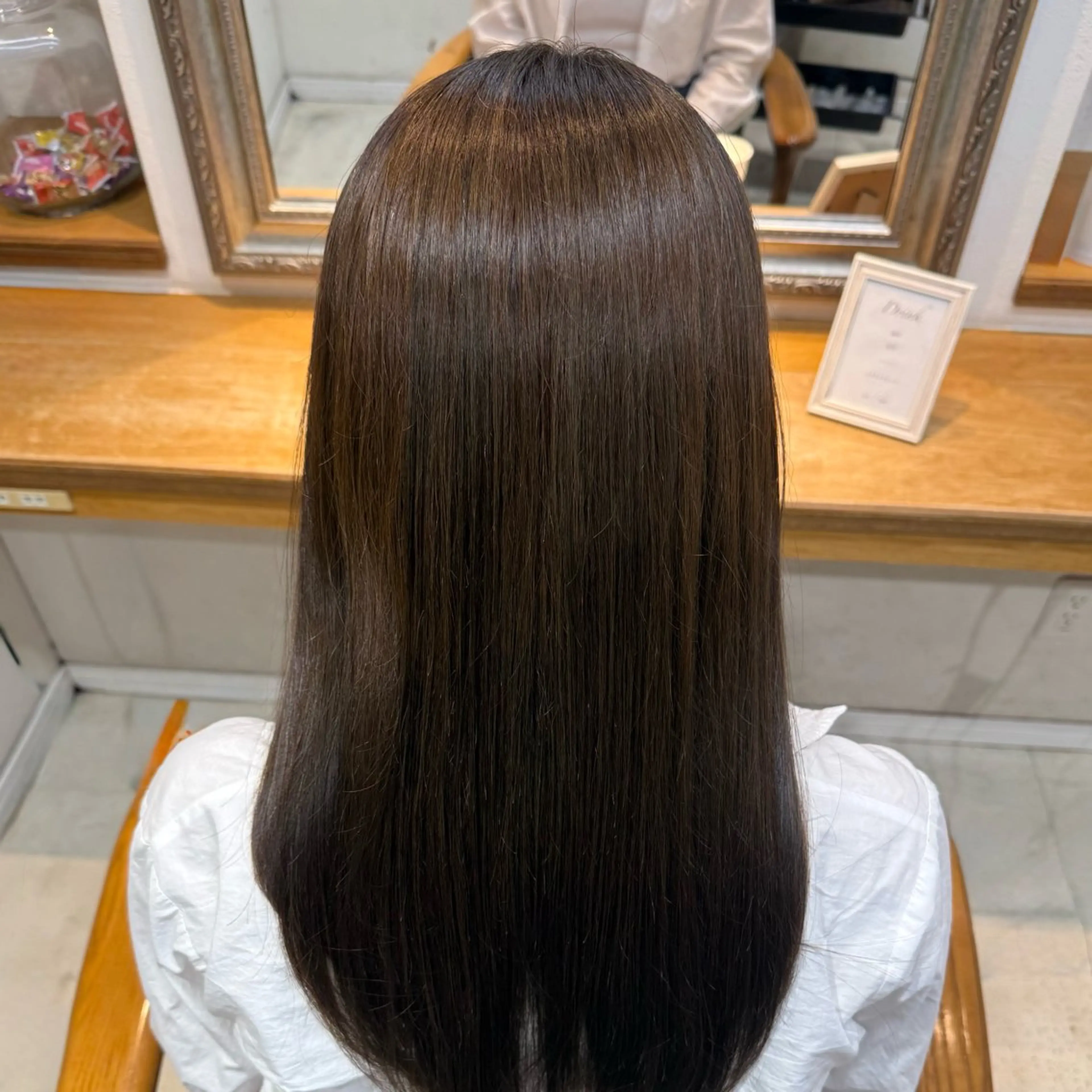 セミロング カラー ヘアカラー トリートメント misaki アシスタント🎀のヘアスタイル