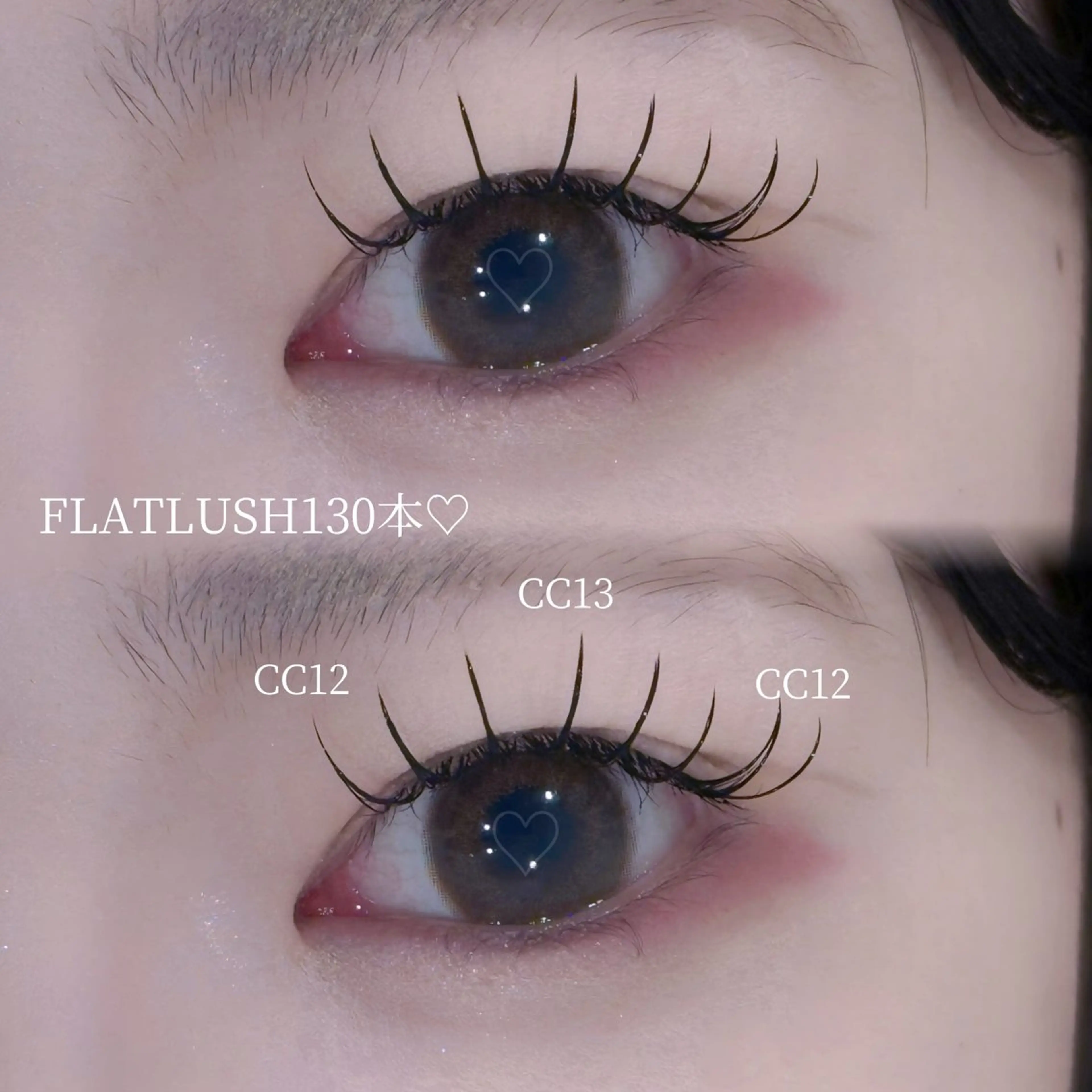 マツエク・マツパ フラットラッシュ EYELA リアのマツエク・マツパデザイン