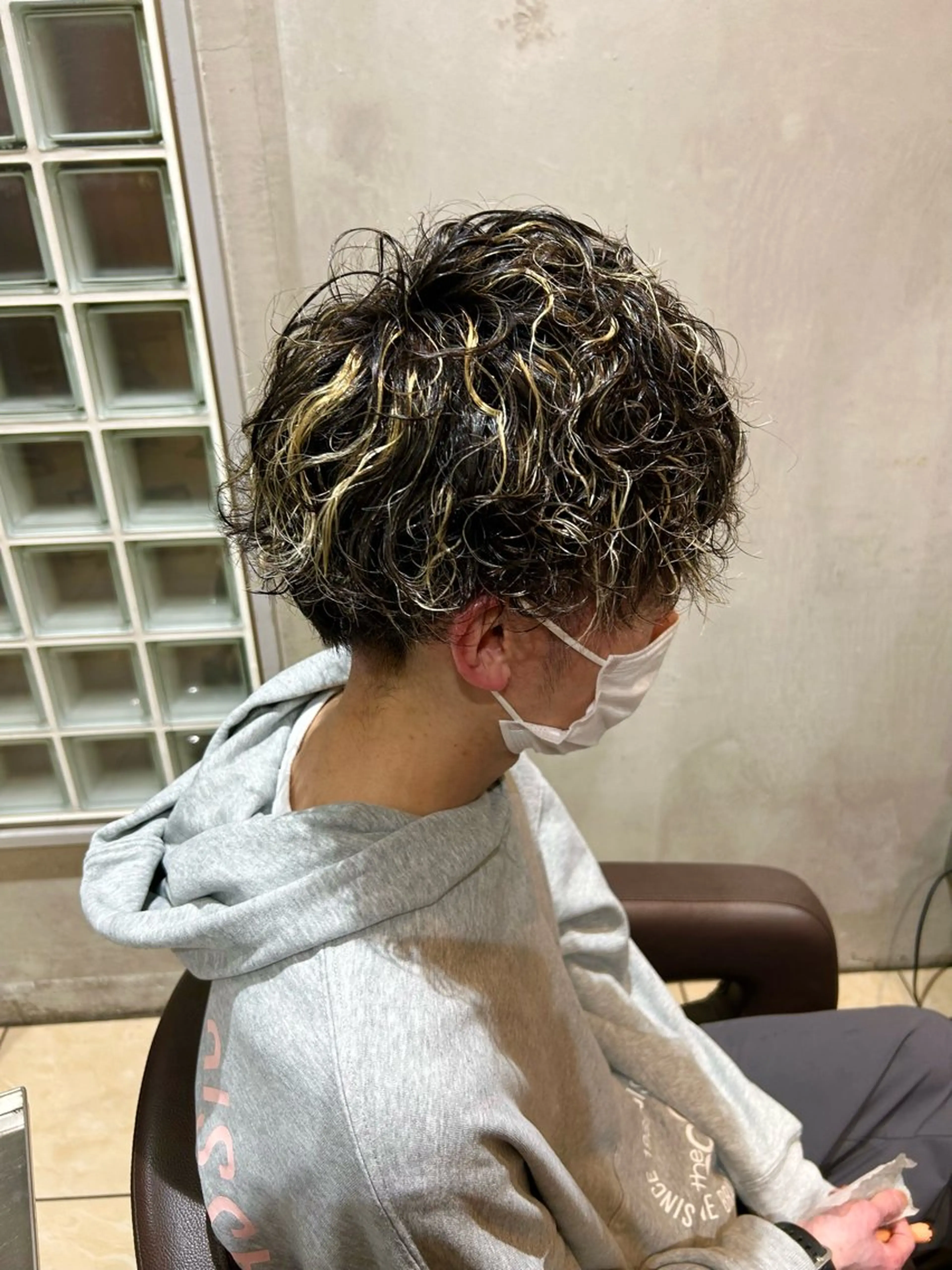 パーマ メンズ 勝屋 有梨のヘアスタイル