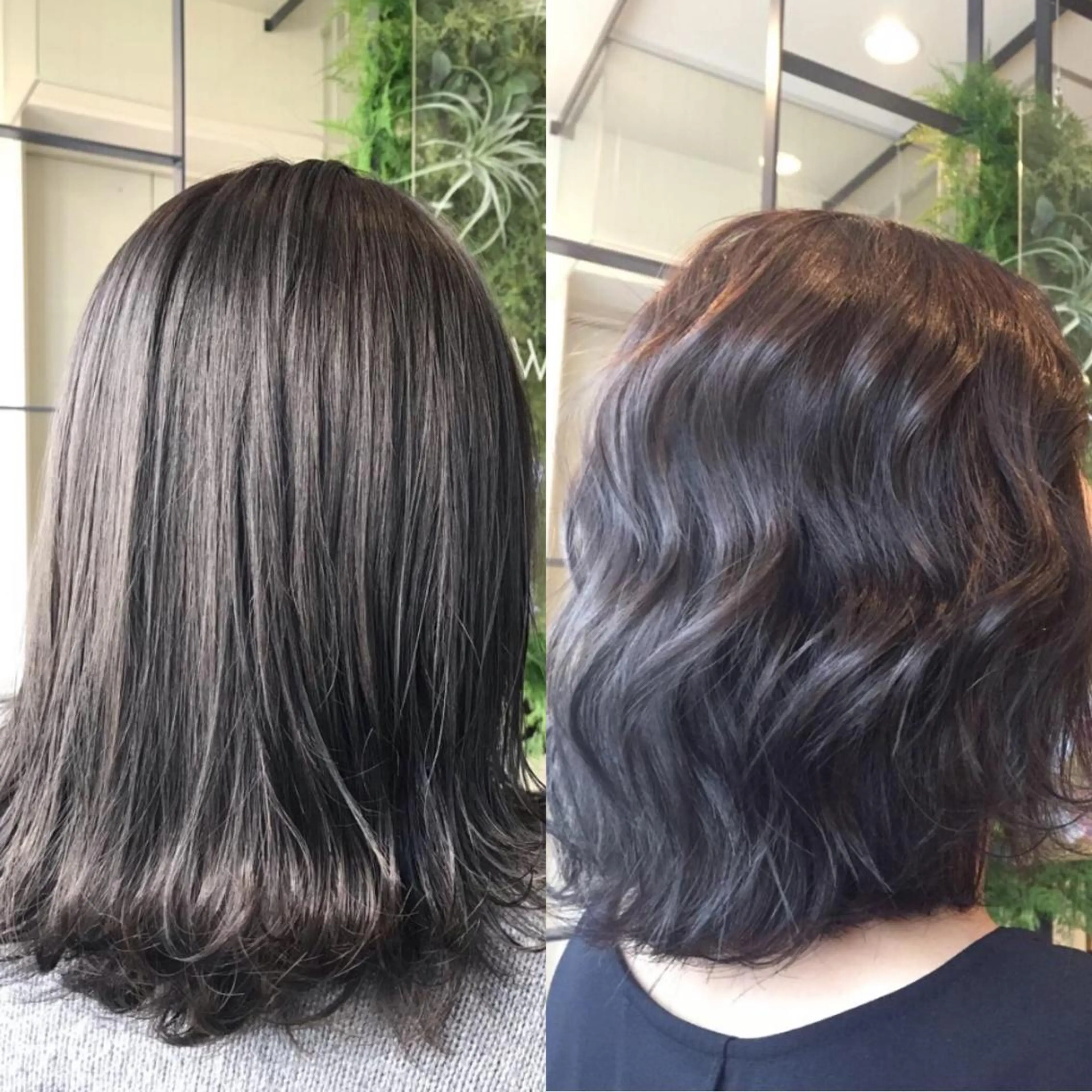 ミディアム カラー カット Hanna by W_SALONのヘアスタイル