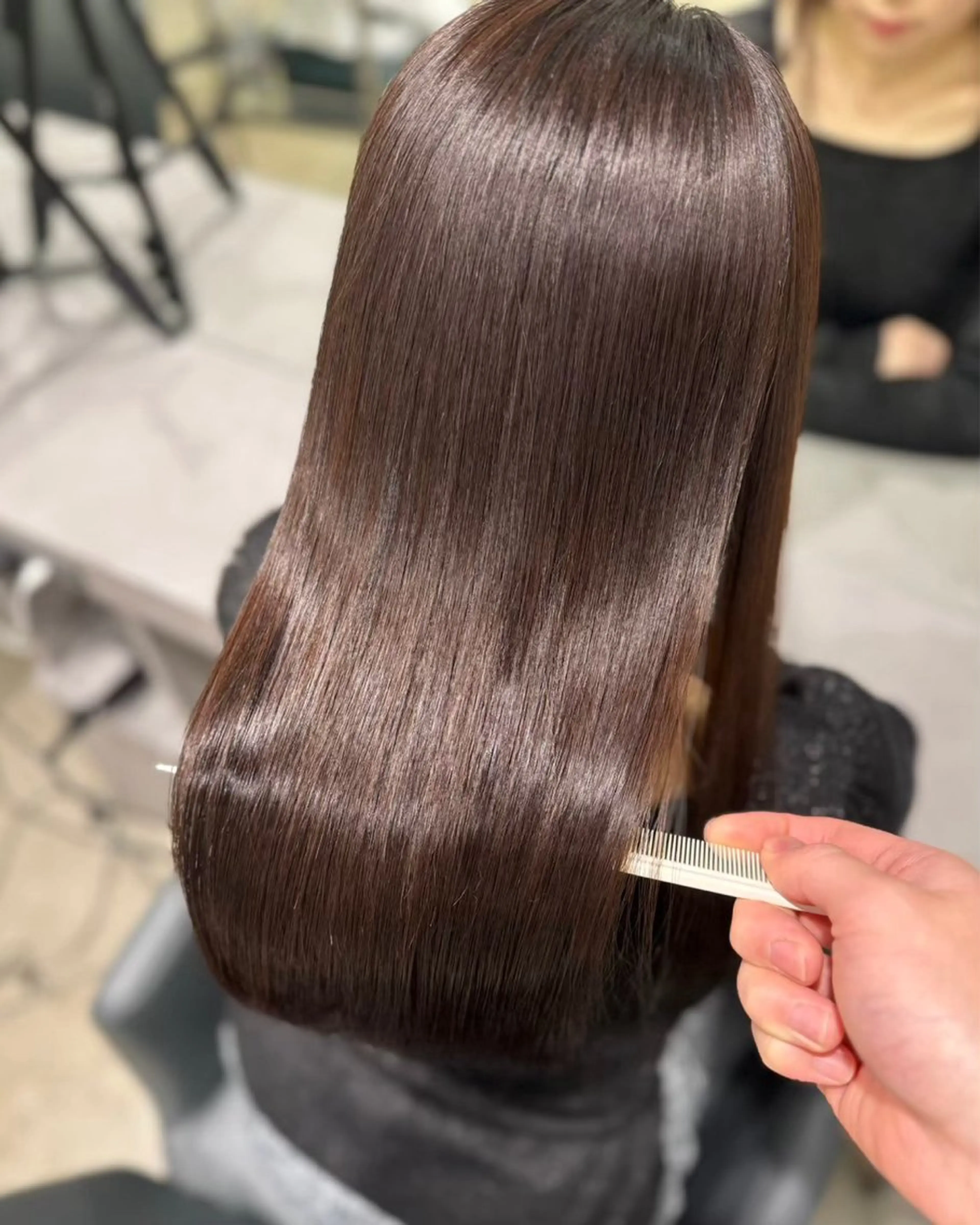 ロング 40〜60代の エイジング矯正/澤田のヘアスタイル