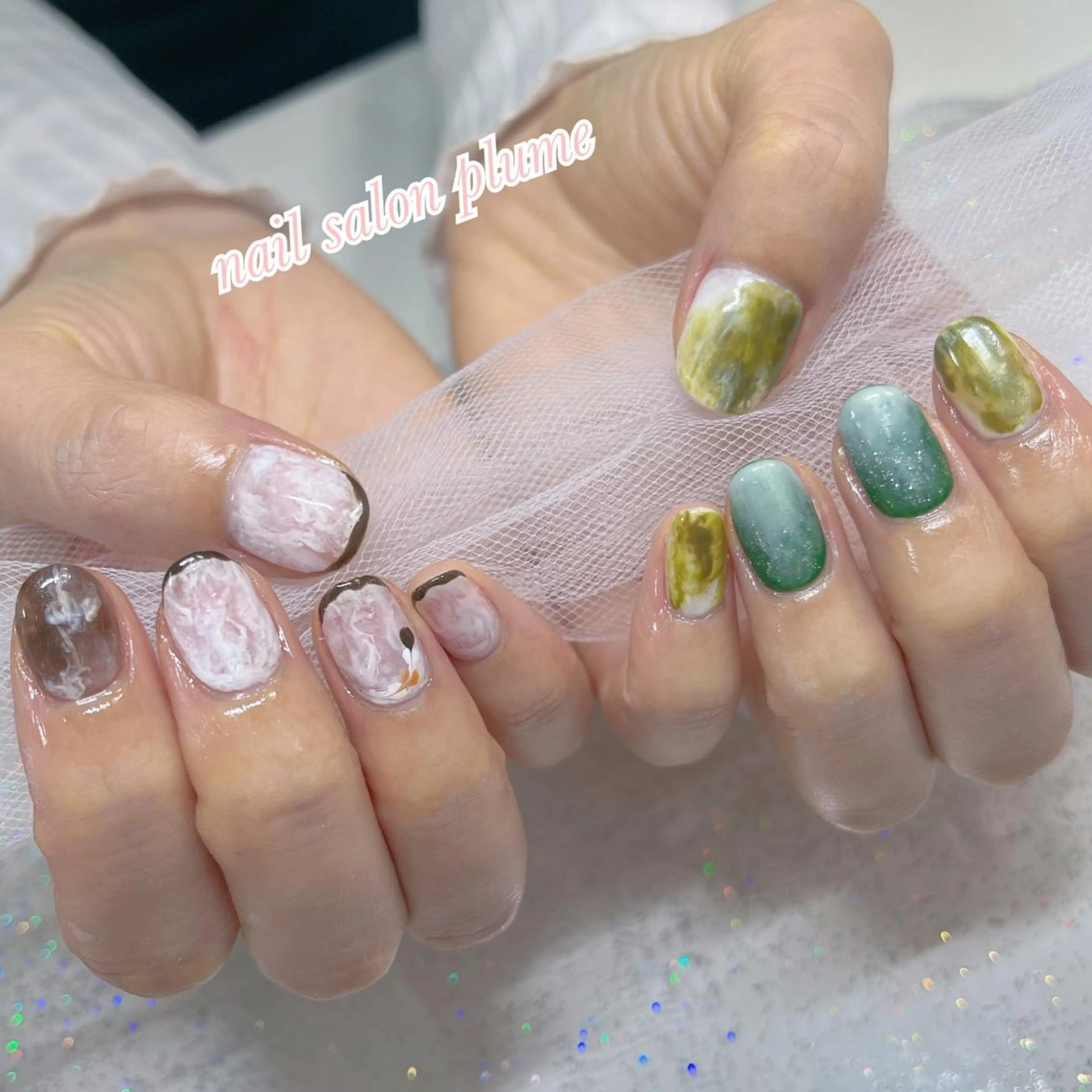 ネイル ハンドネイル plume nail ☆韓国ネイルのネイルデザイン