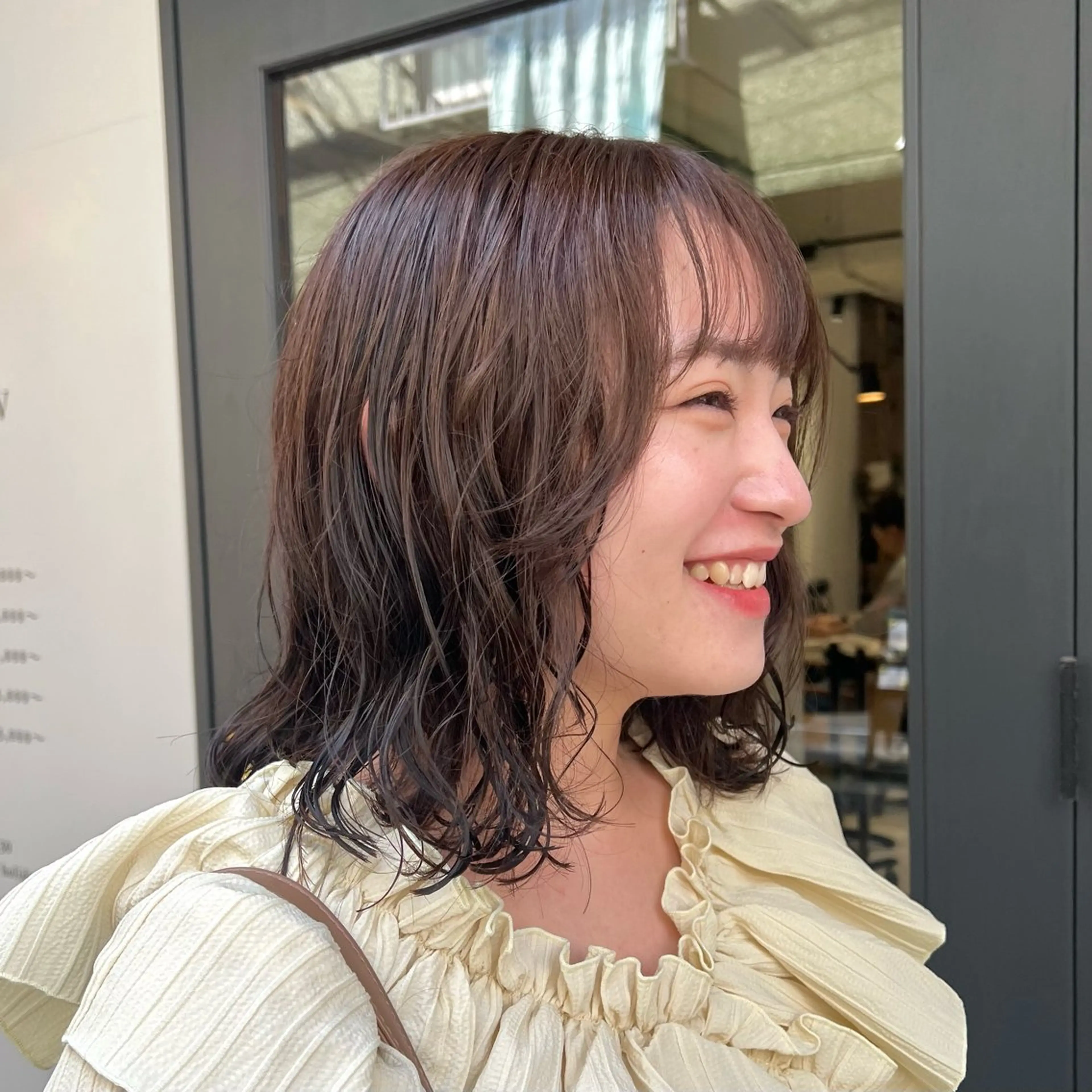 ミディアム カット ヘアカラー ヘッドスパ re  view MIRUのヘアスタイル