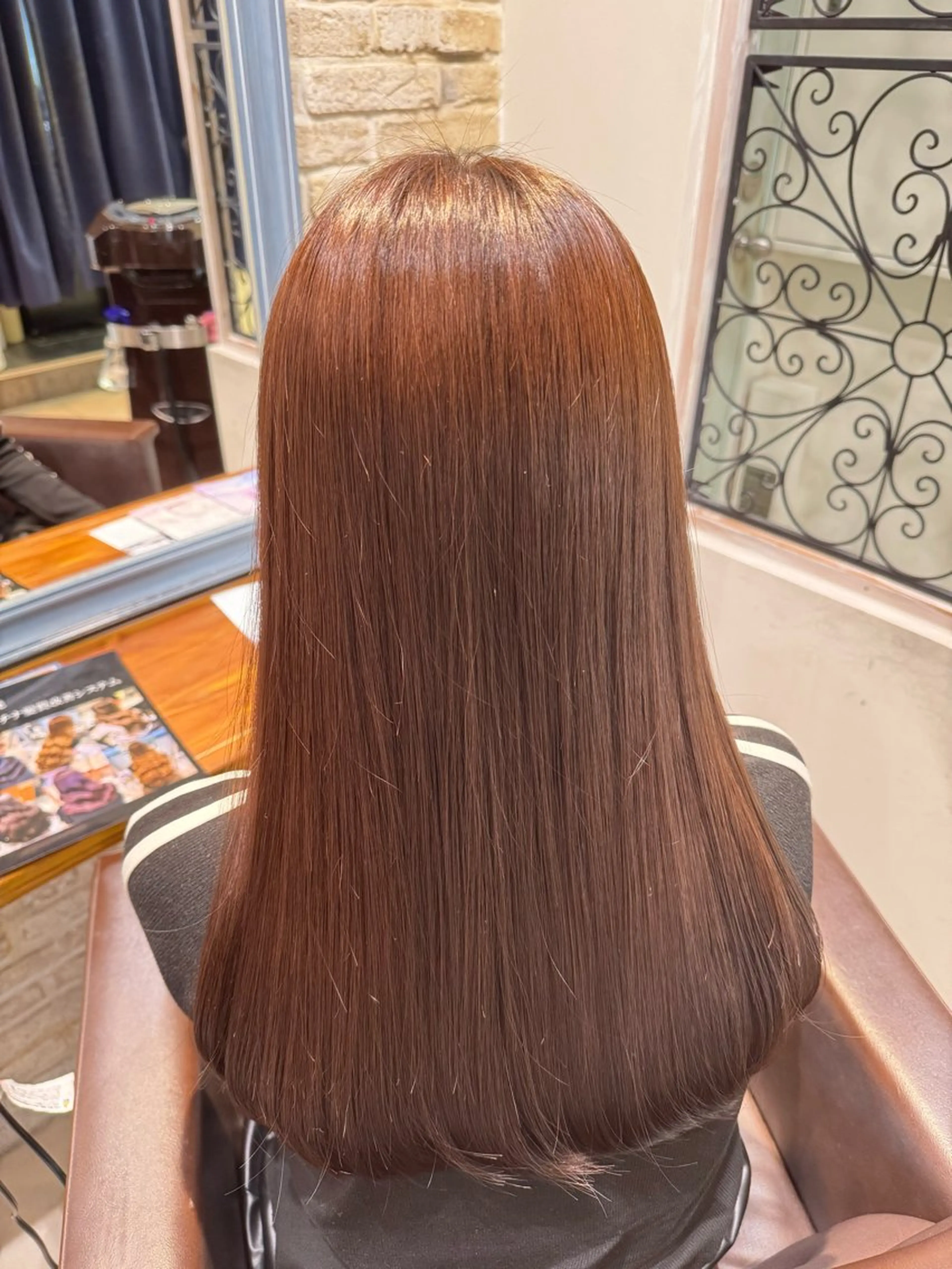 ロング カラー ヘアカラー トリートメント ナチュラルマツパ/暖 色カラー/nanaのマツエク・マツパデザイン