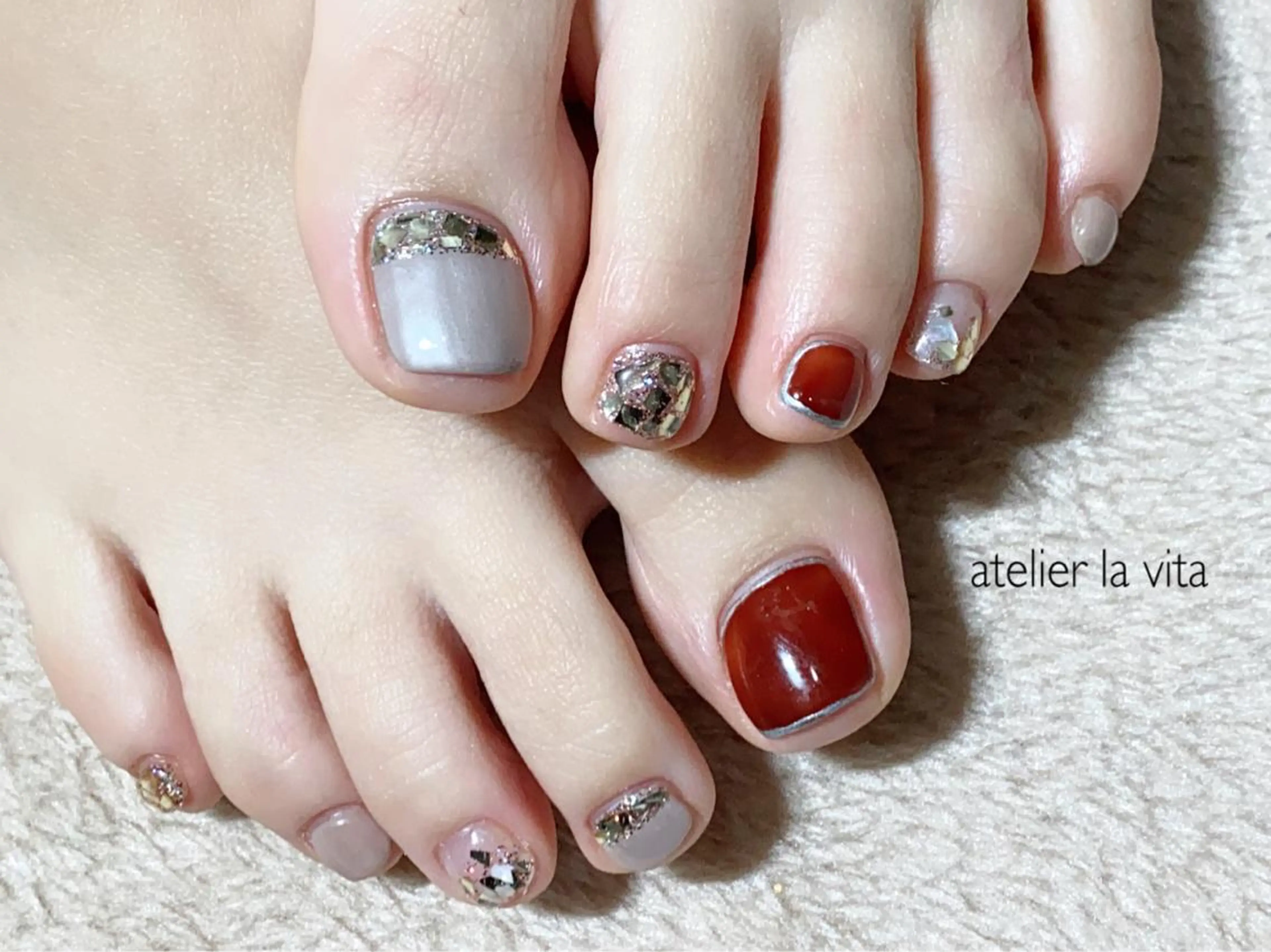 ネイル フットネイル atelier la vita所属・lavita. mimuraのネイルデザイン