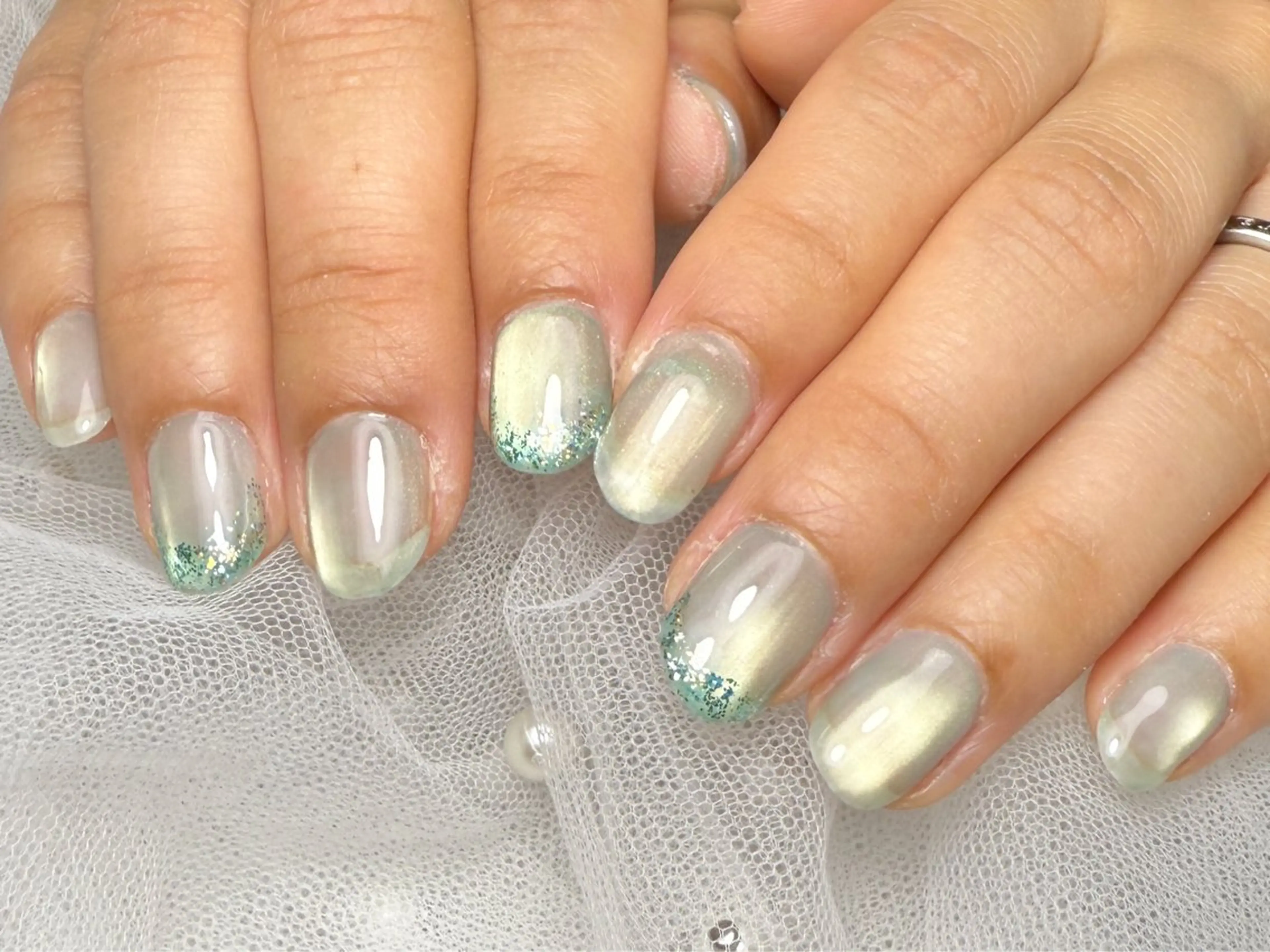 ネイル ラメ(グリッター) マグネットネイル M. nailのネイルデザイン