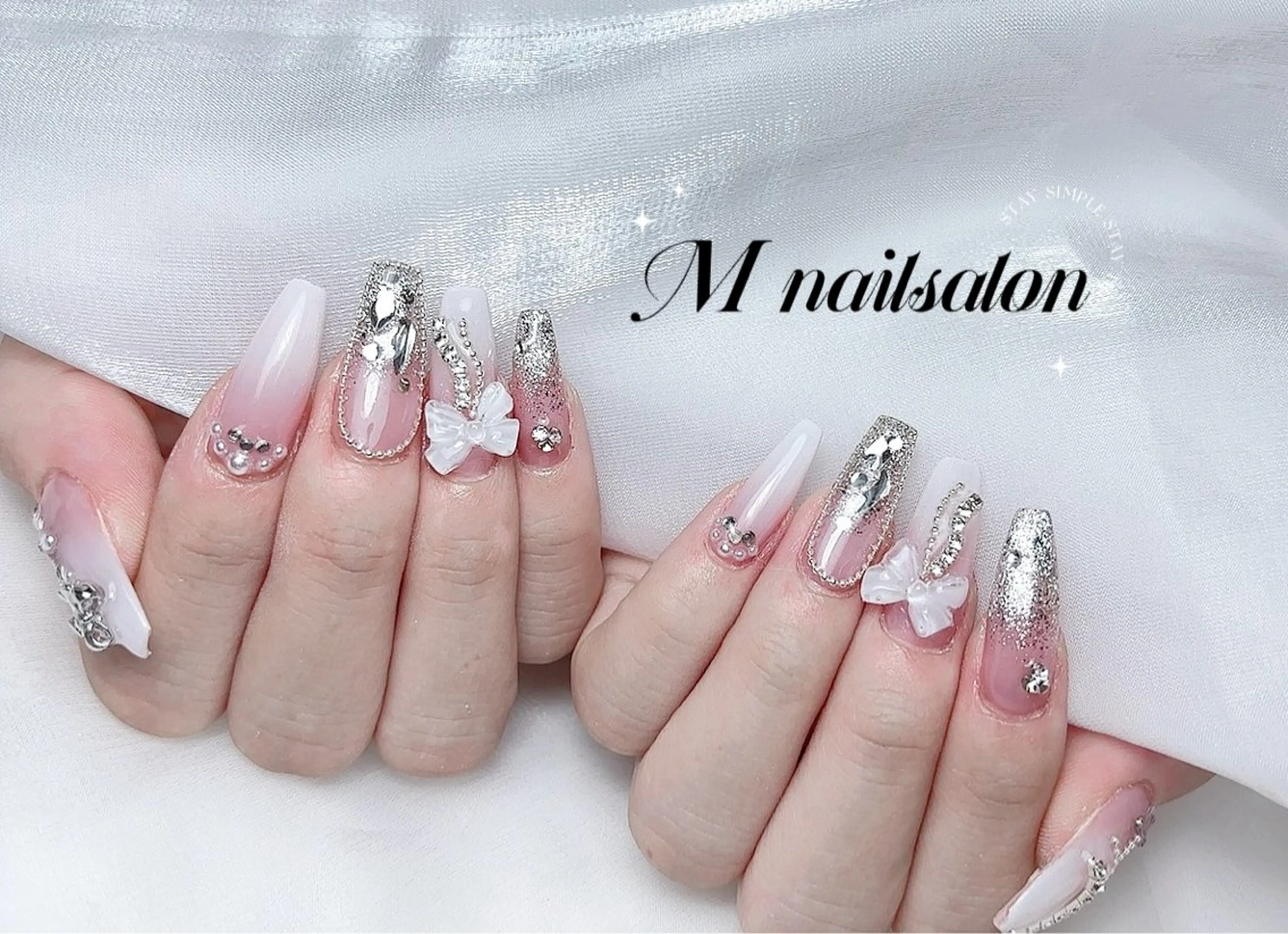 ネイル ハンドネイル M🌷nail 長さだし専門店のネイルデザイン