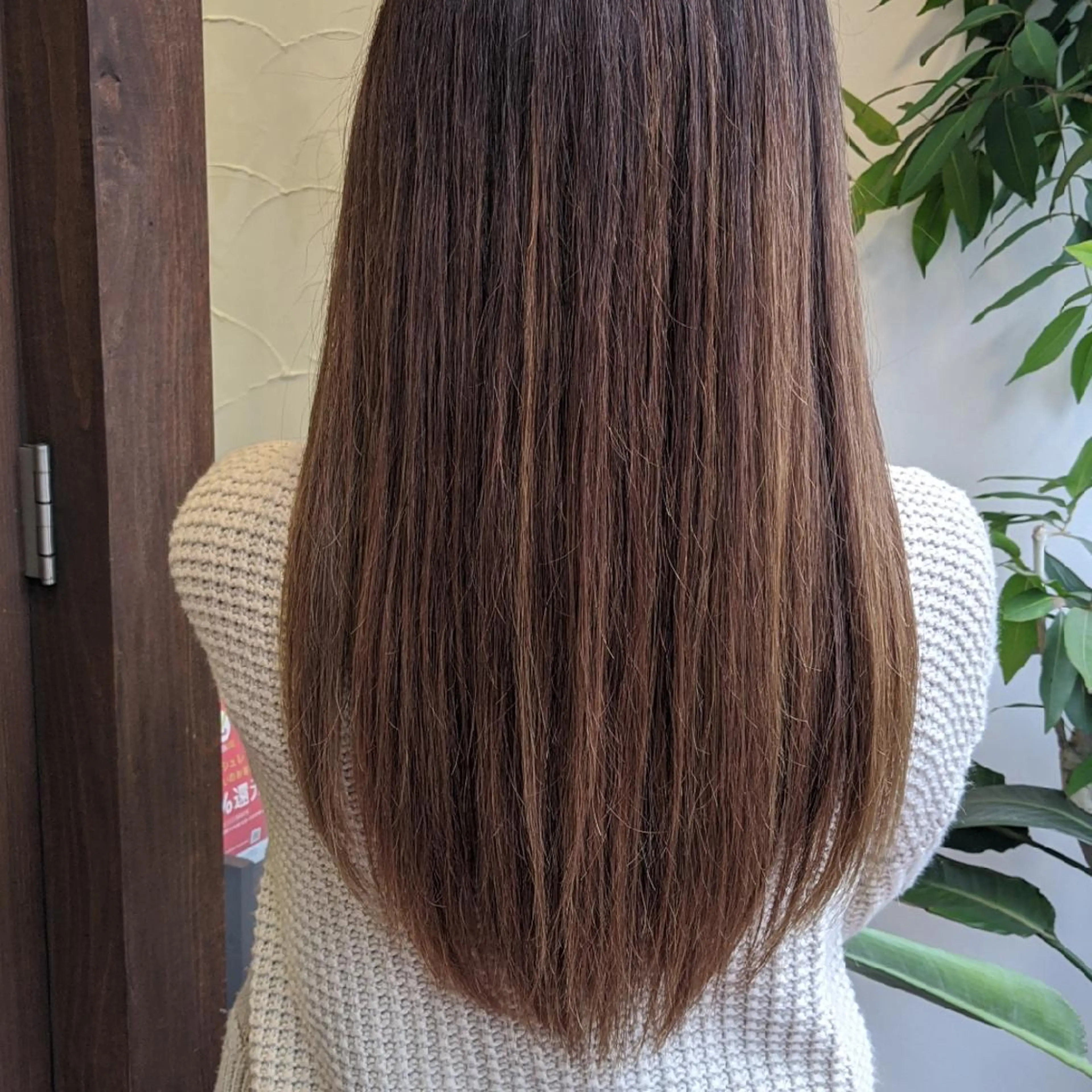 ロング カラー ブリーチ ハイライトカラー ブリーチなしカラー ハイライト 髪質改善アンブリーチ 店長みやけななのヘアスタイル
