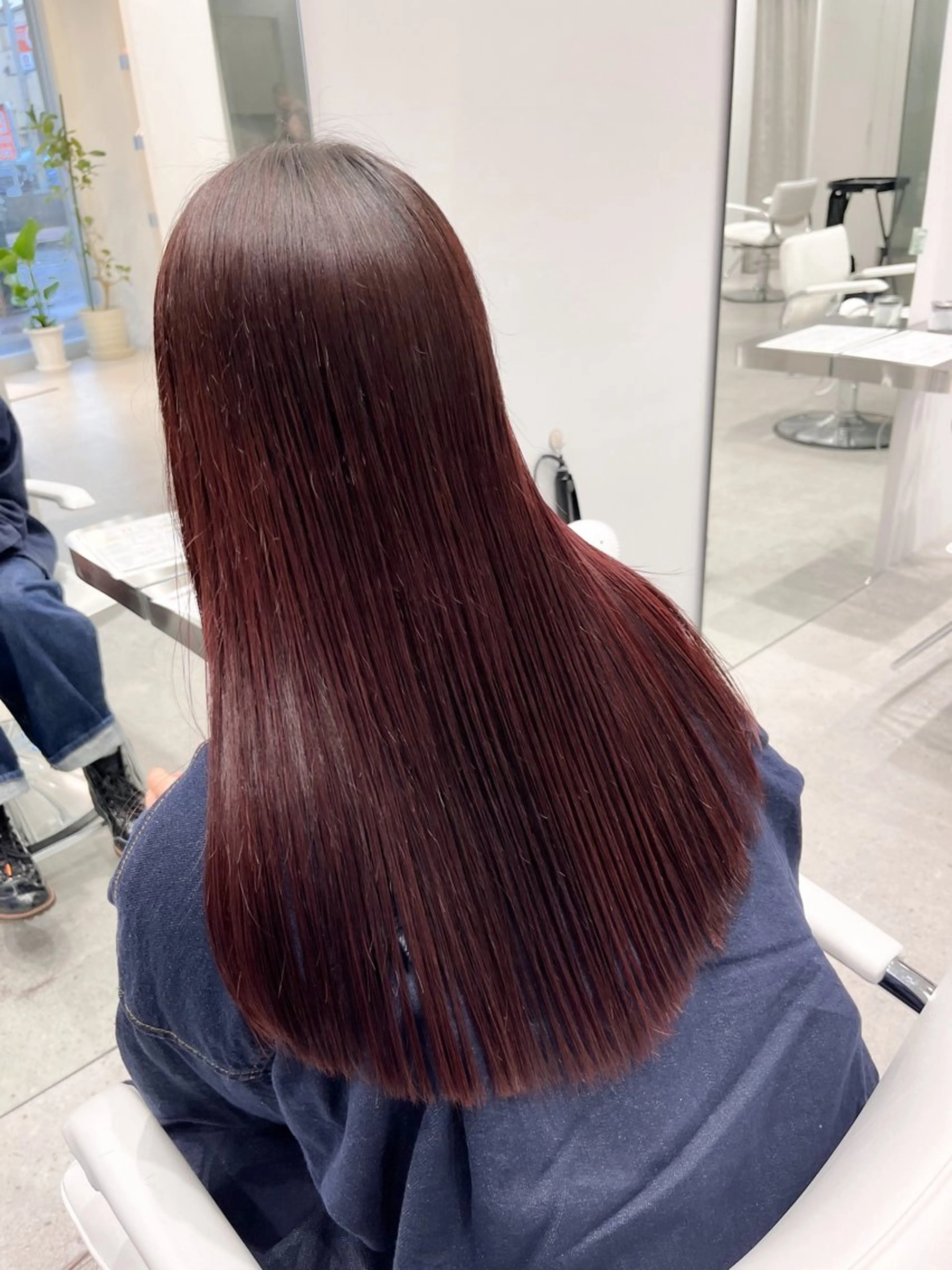 ロング カラー トリートメント iLi🫧kim ryongna🦋のヘアスタイル