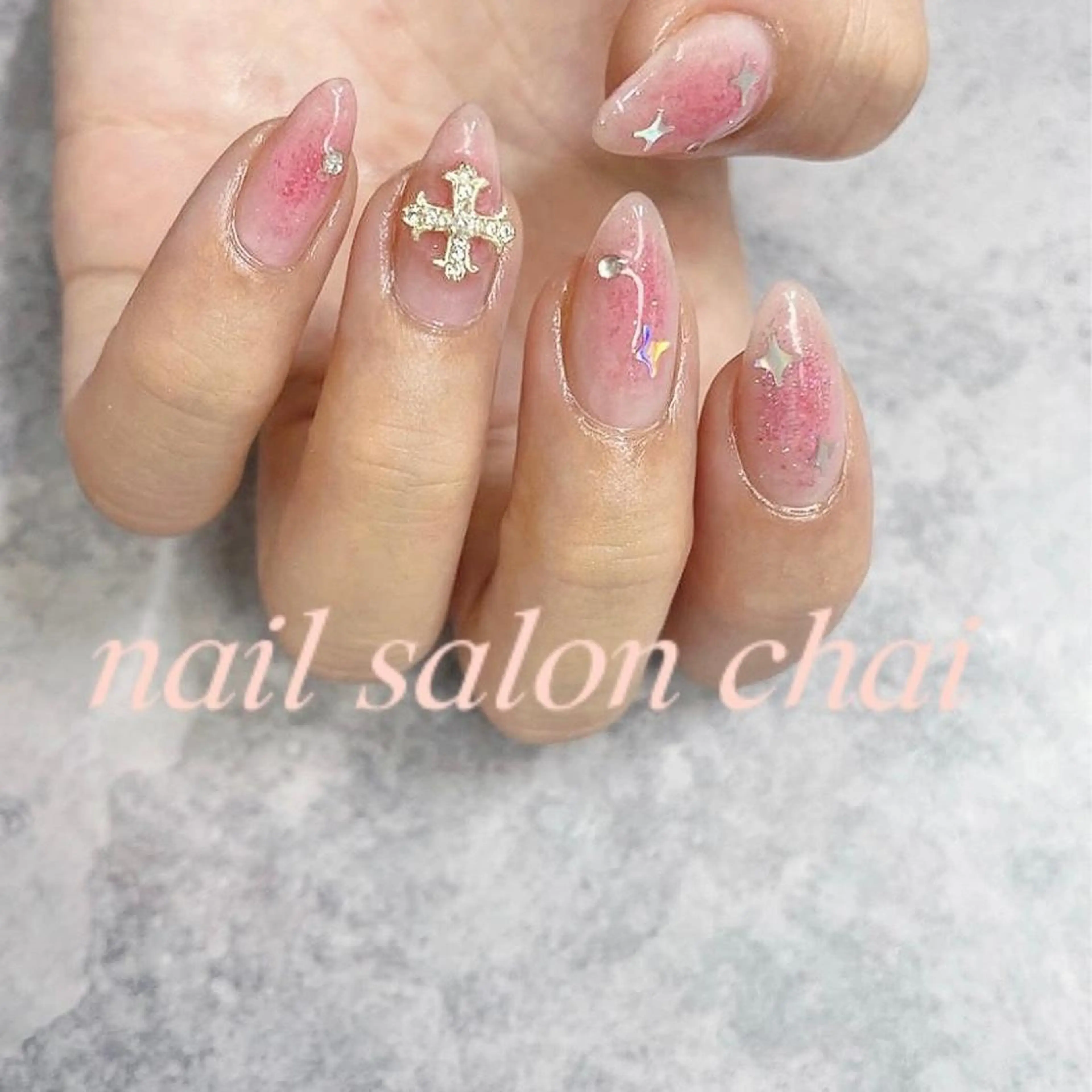ネイル チークネイル nail salon chai 上本町のネイルデザイン