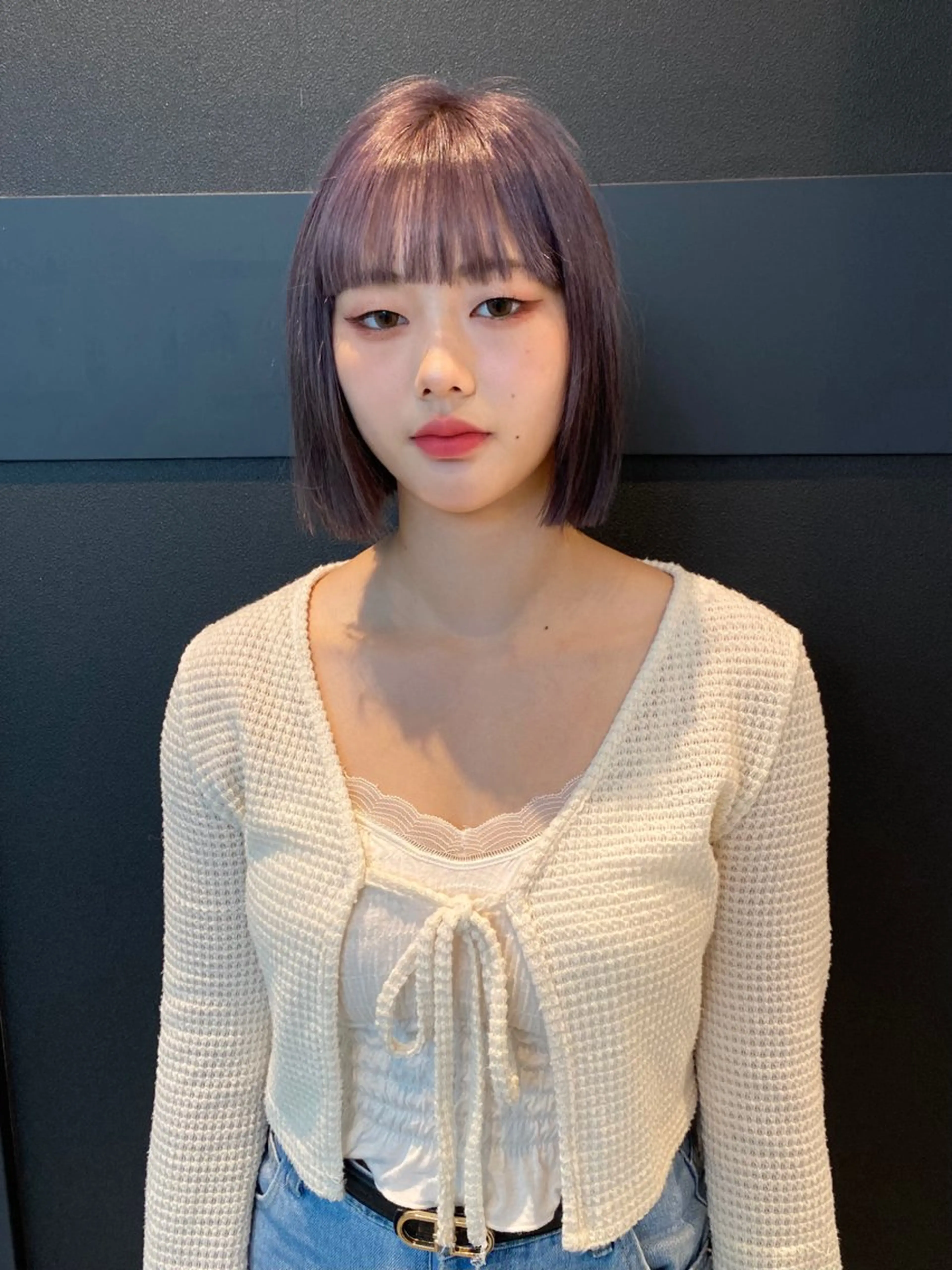 ショート カラー タッセルカット ワイドバング カット ヘアカラー トリートメント mai / linoah˚✧のヘアスタイル