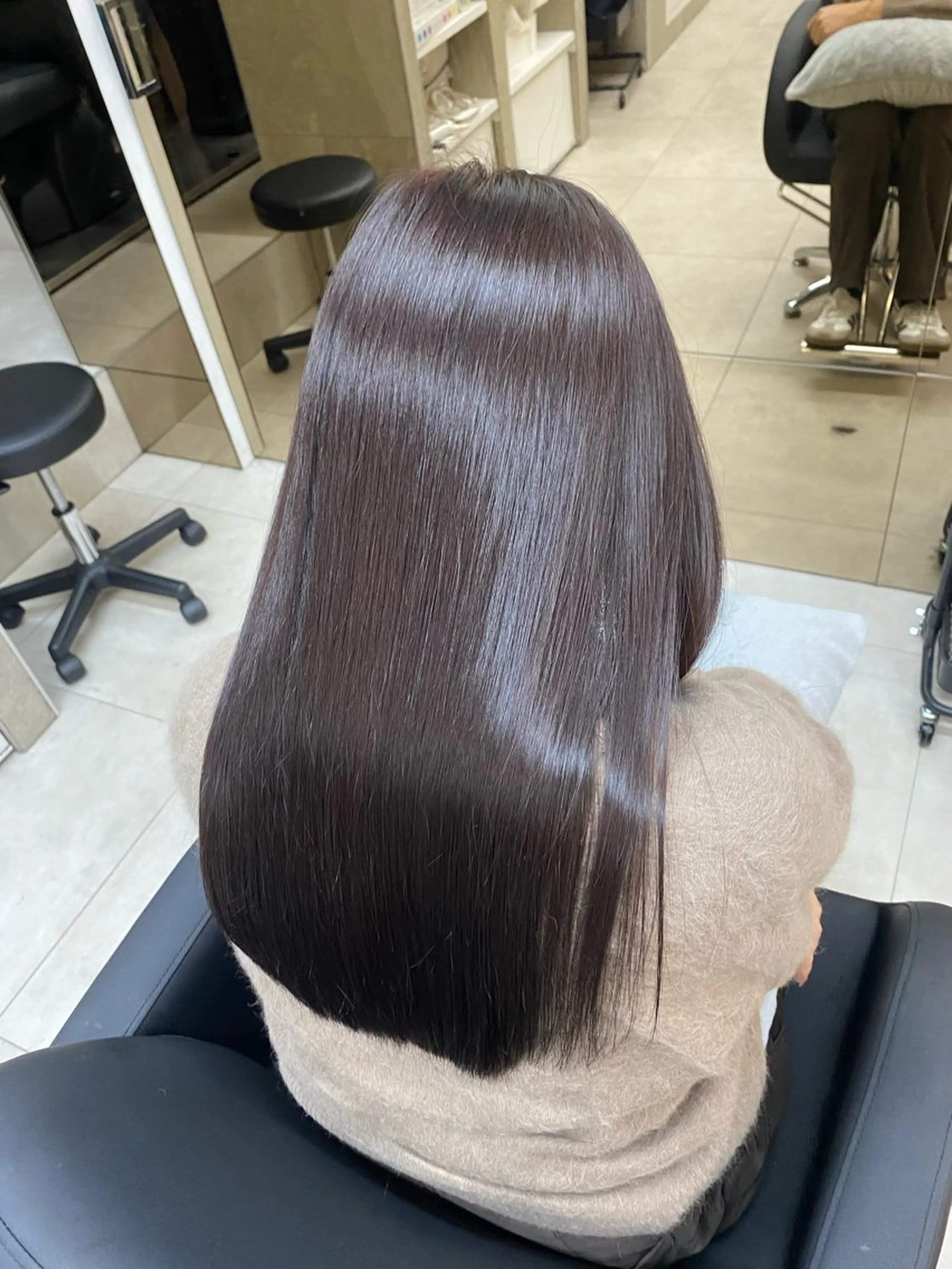 ロング カラー 髪質改善 トリートメント ヘアカラー トリートメント ハイトーン／美髪矯正 ✨ワタル✨のヘアスタイル