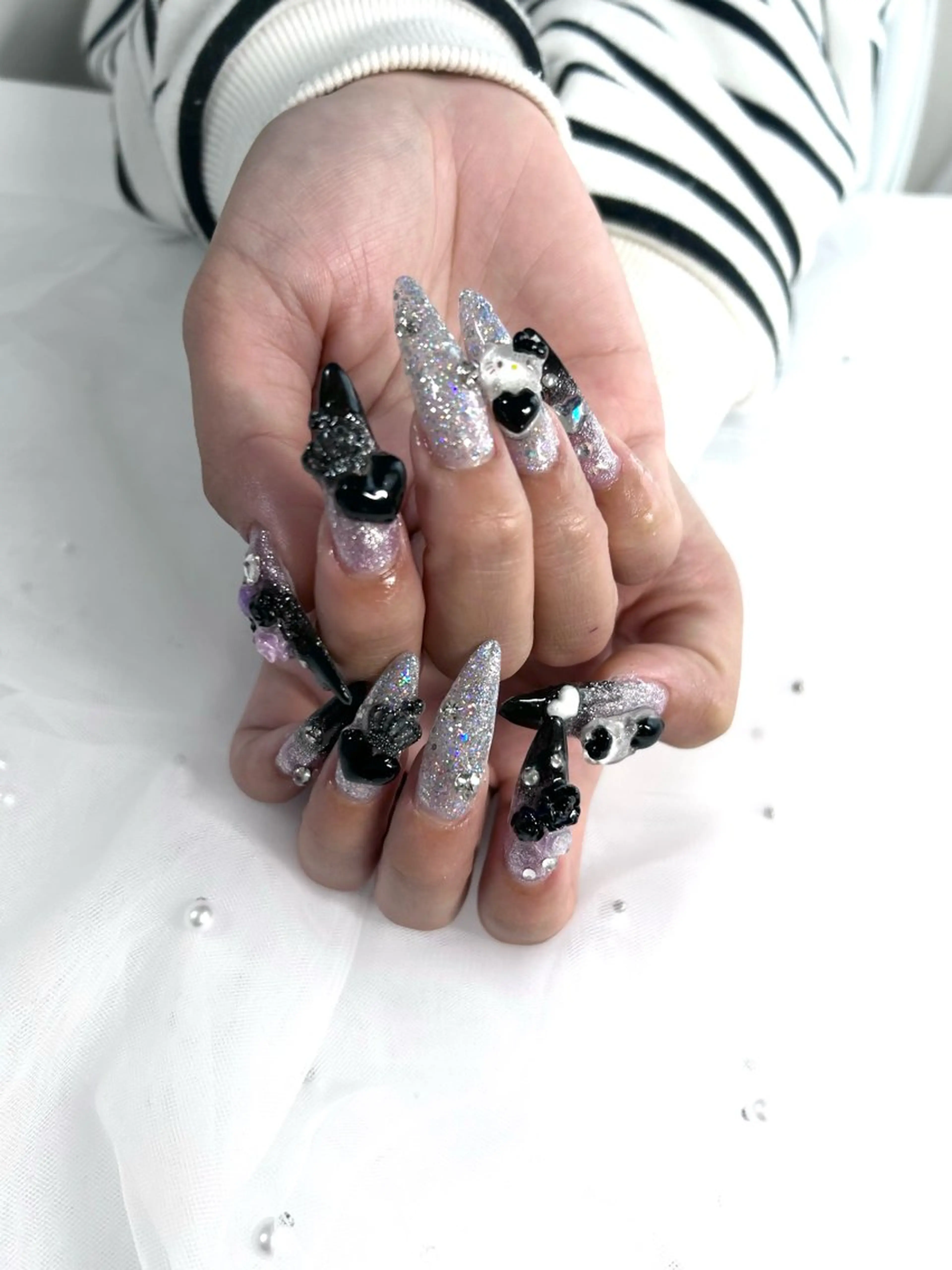 ネイル アートネイル ロングネイル 持ち込み スーパーロングネイル Ruly nail yuzunaのネイルデザイン