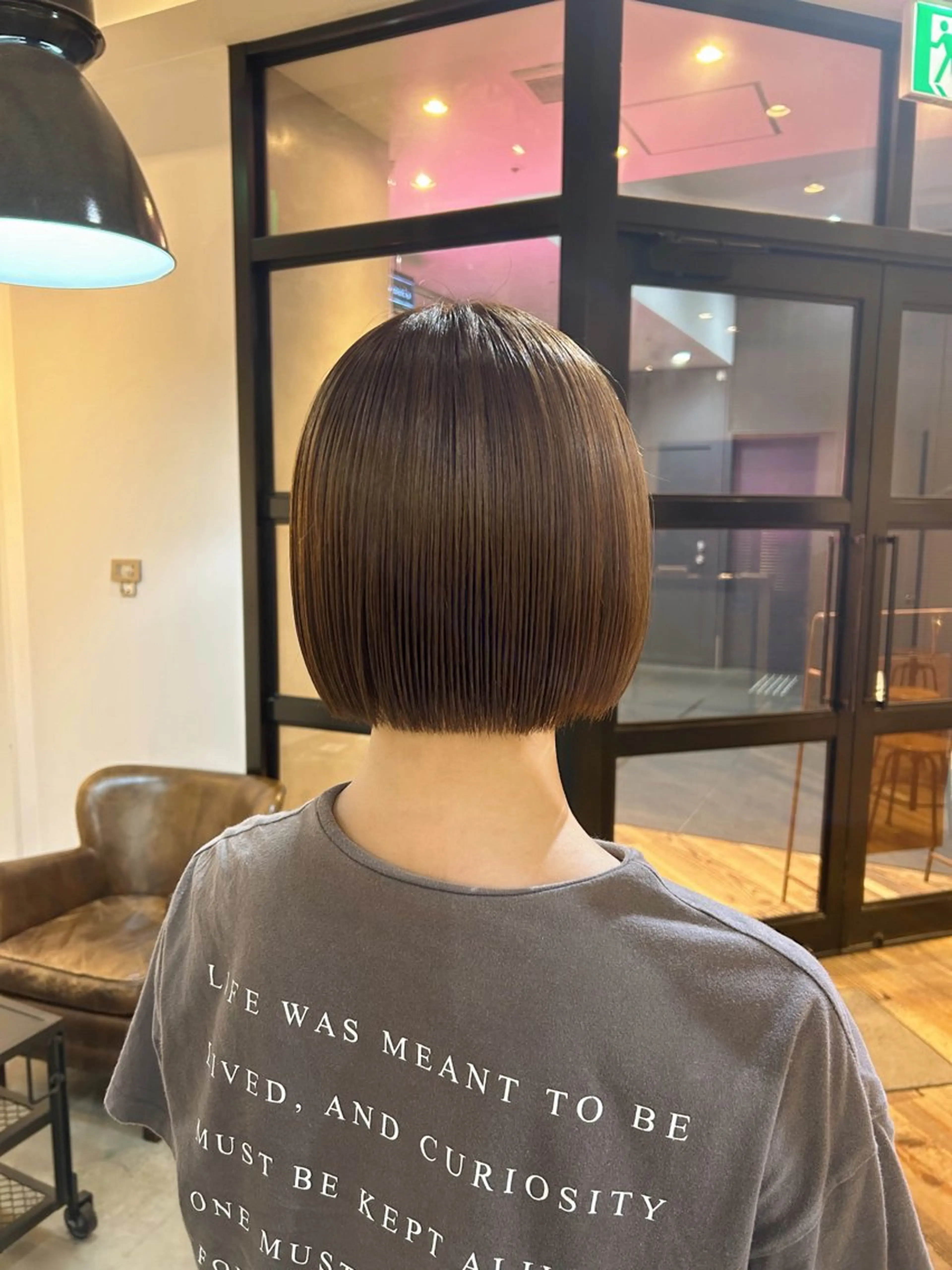 ショート ボブ カット ヘアカラー トリートメント 透明感カラー/ 髪質改善✨️💞萌愛のヘアスタイル