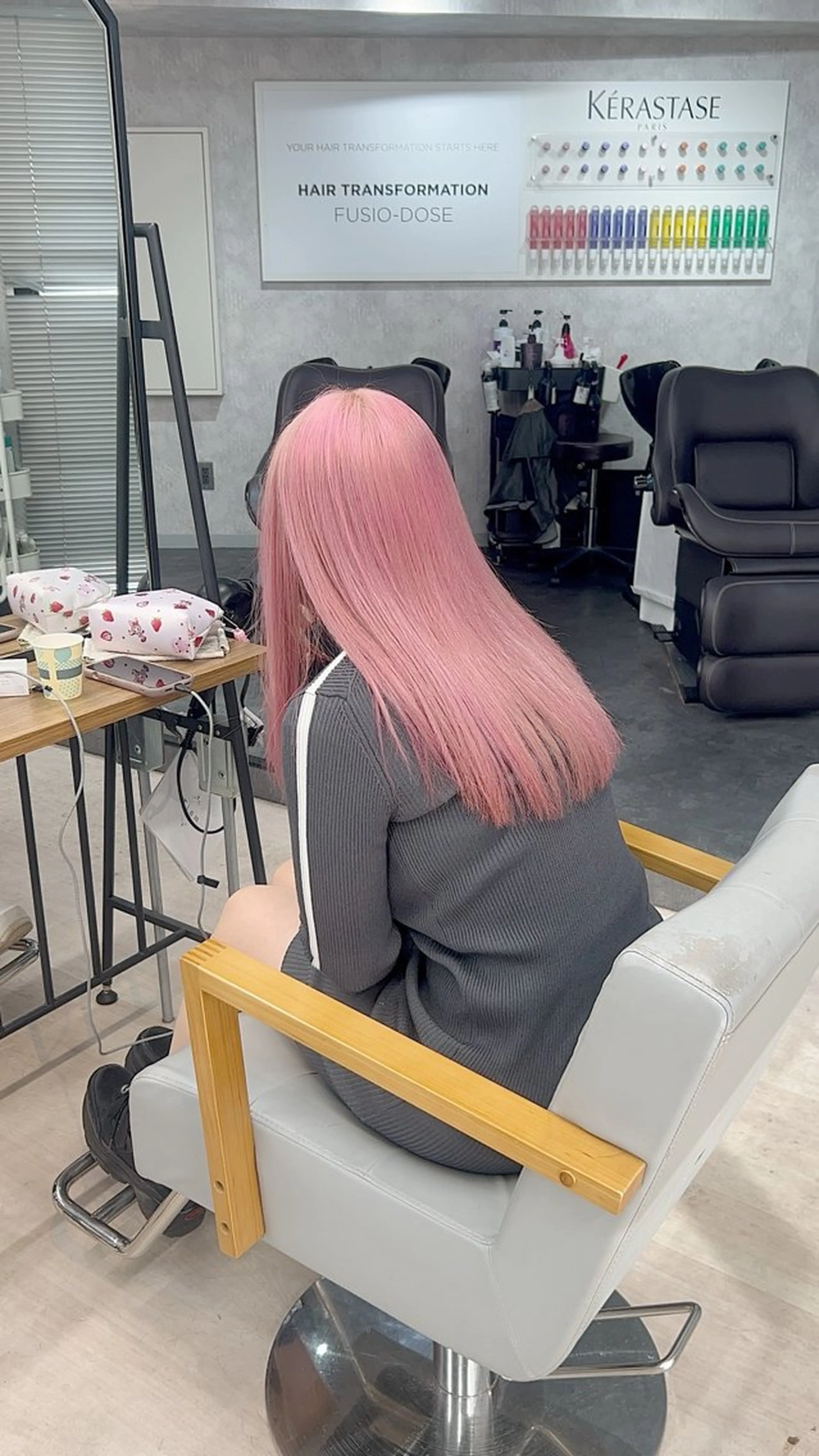 ミディアム カラー ヘアカラー トリートメント 💕誰より可愛い💕 ピンク🎀YUUKAのヘアスタイル