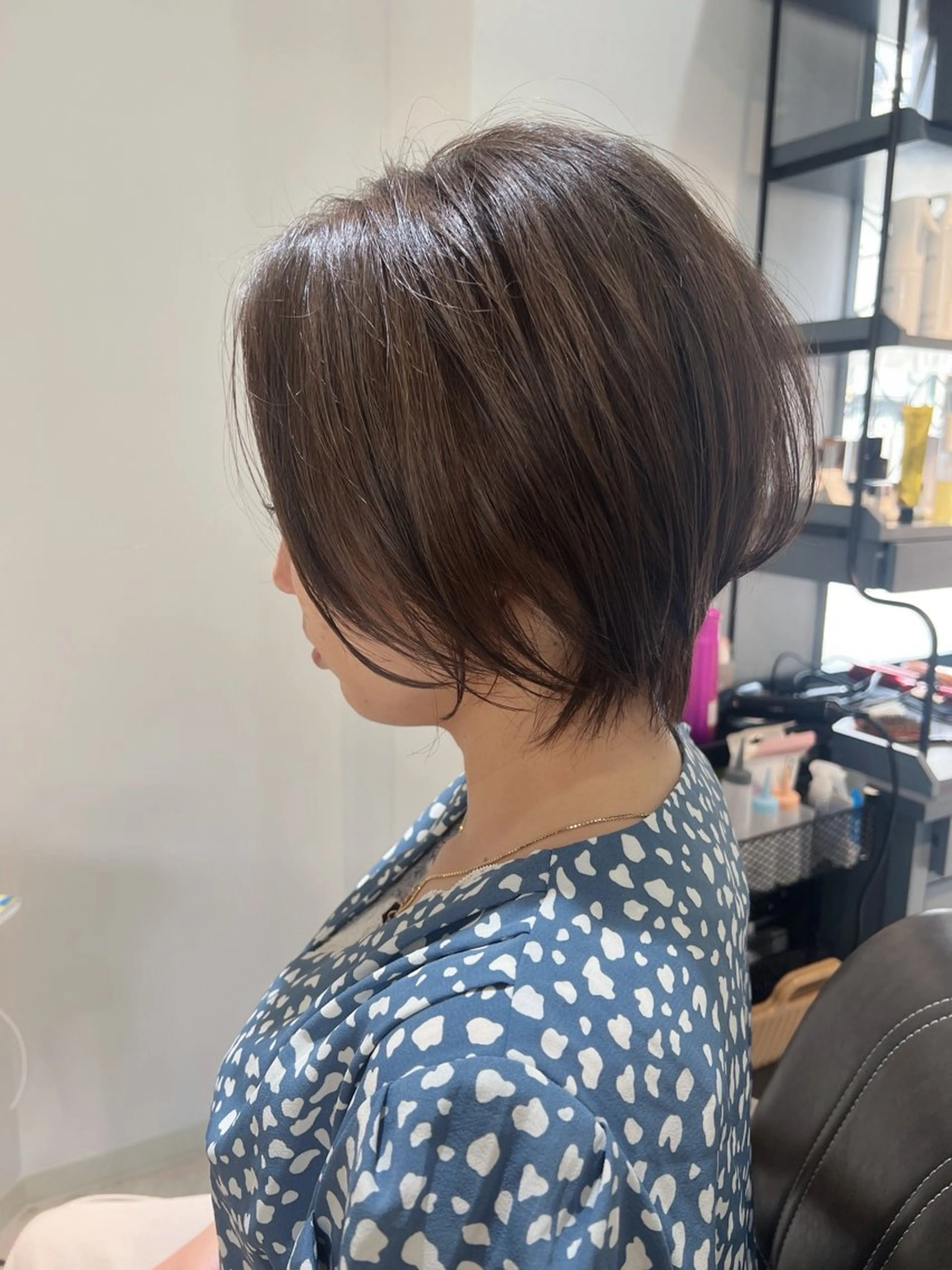 ショート ショートボブ ボブ くびれヘア 髪質改善 韓国風ヘア カット トリートメント ヘッドスパ Mirror'所属・韓国ヘア/ショート 押本恵一のヘアスタイル