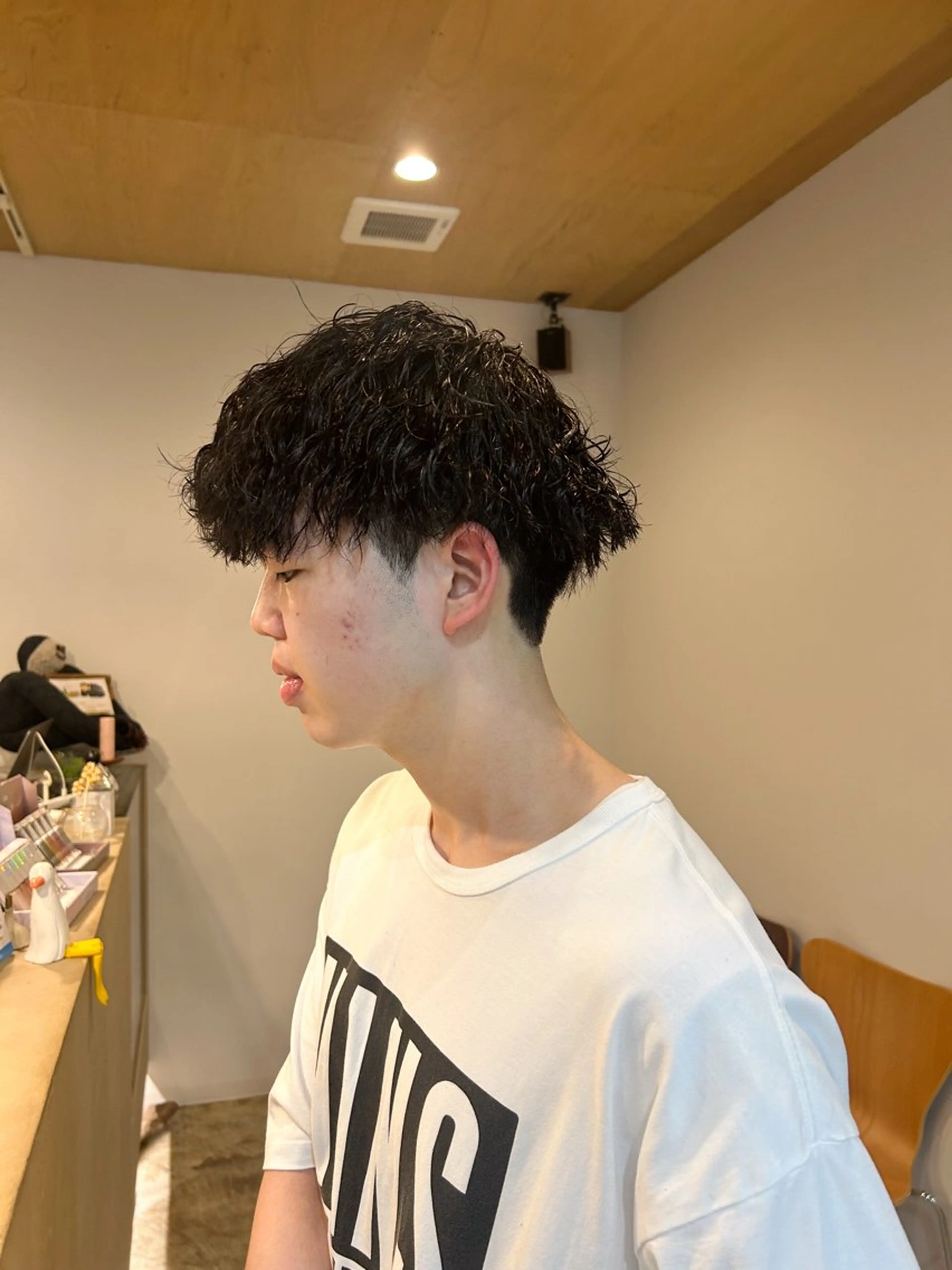 パーマ メンズ パーマ 川端 明莉のヘアスタイル