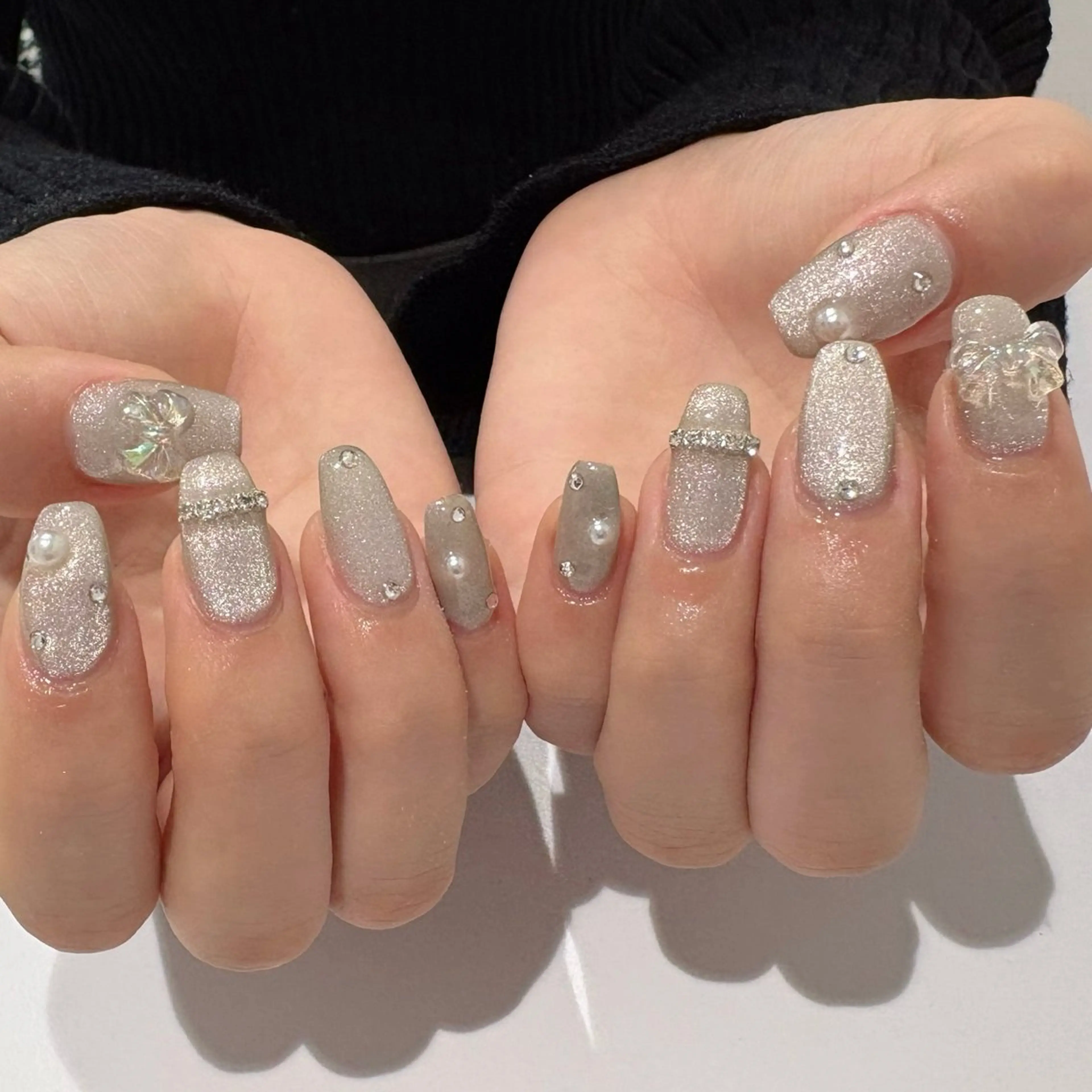 ネイル マグネットネイル eight横浜🧸 kumabeのネイルデザイン