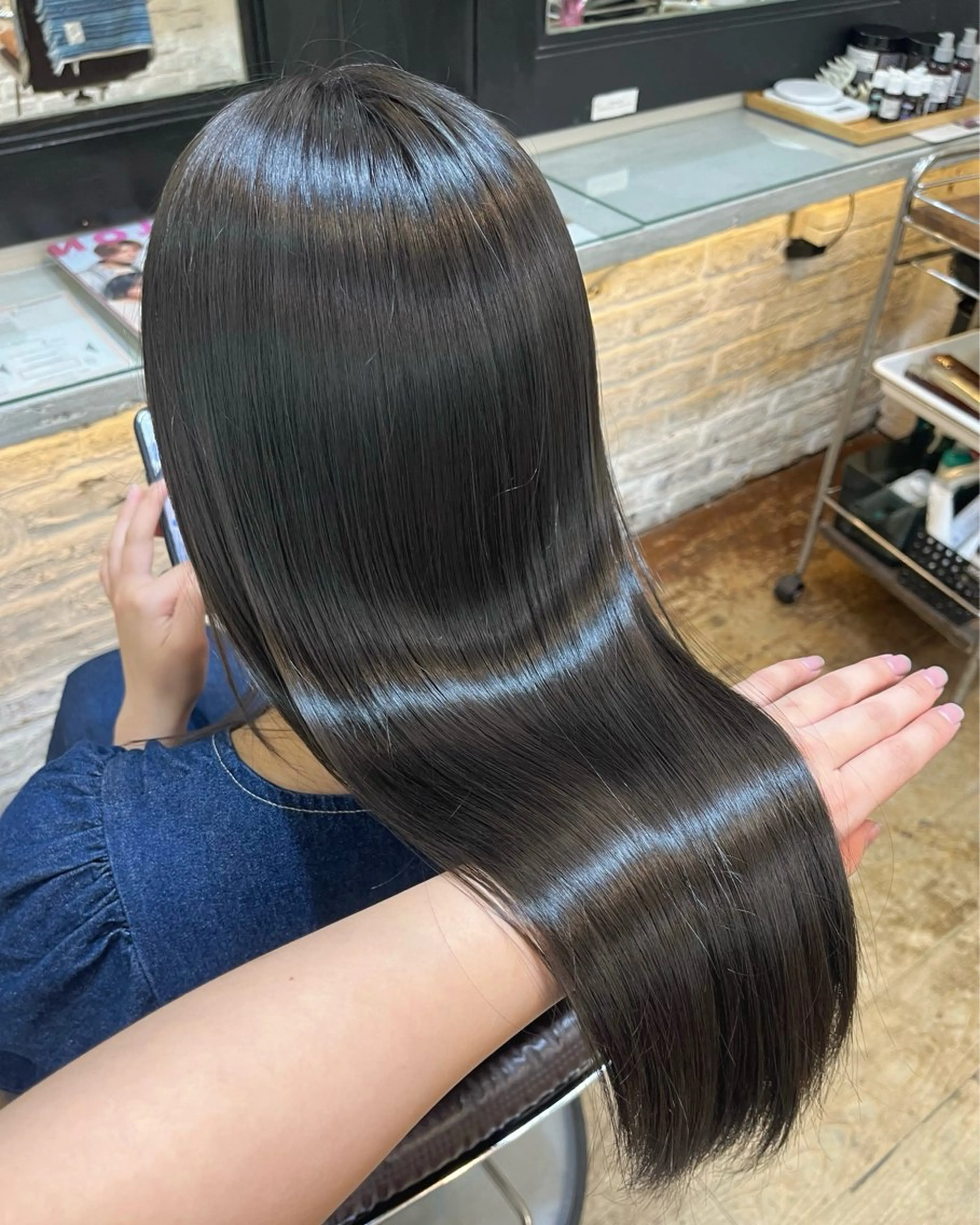 ロング カラー P-cott所属・柳井 遥伽のヘアスタイル