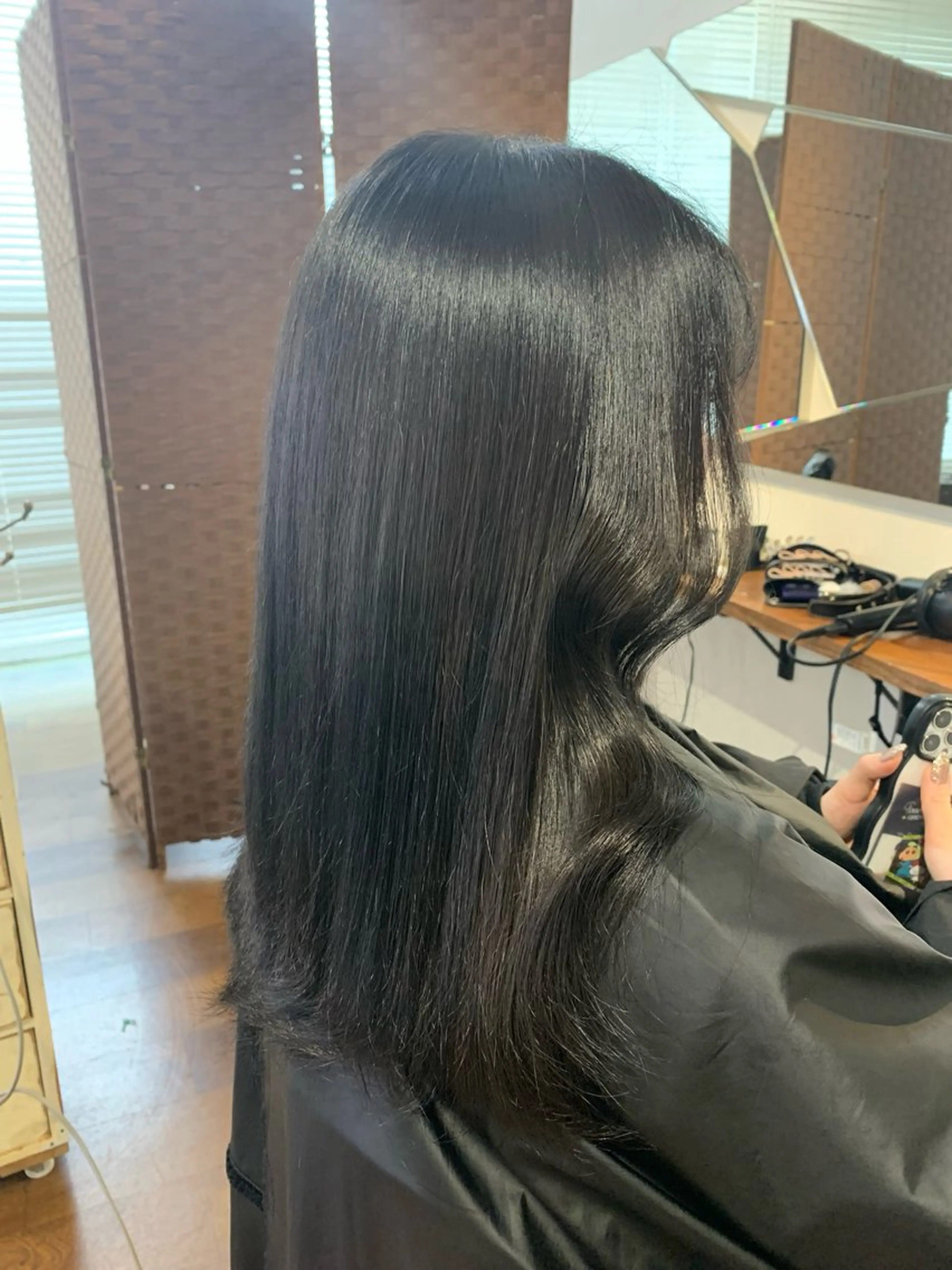ロング カラー ヘアアレンジ グレージュ 顔周りカット 韓国風ヘア ヘアカラー hair&make luxiel所属・縮毛矯正急募 /葛西/ Rikiのヘアスタイル