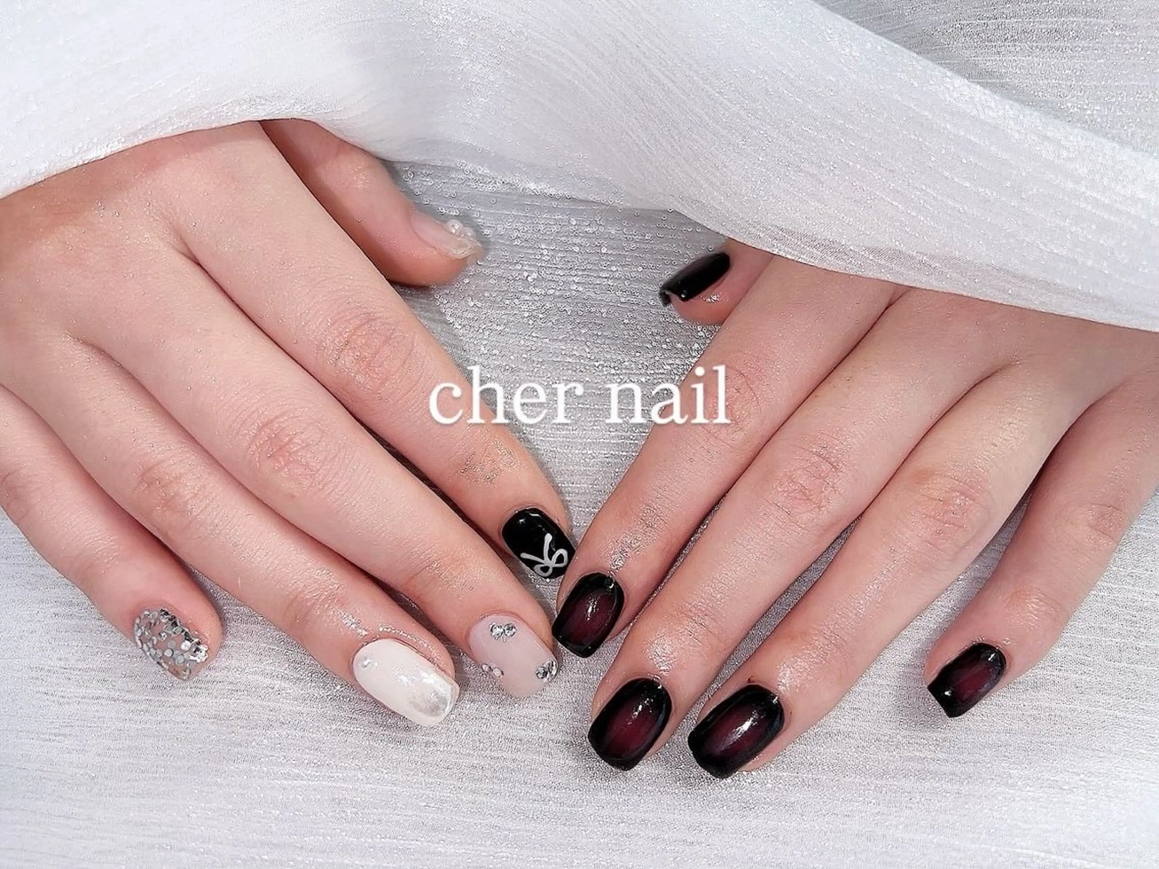 ネイル チークネイル ハンドネイル CHER NAIL(シェルネイル)所属・cher loydのネイルデザイン