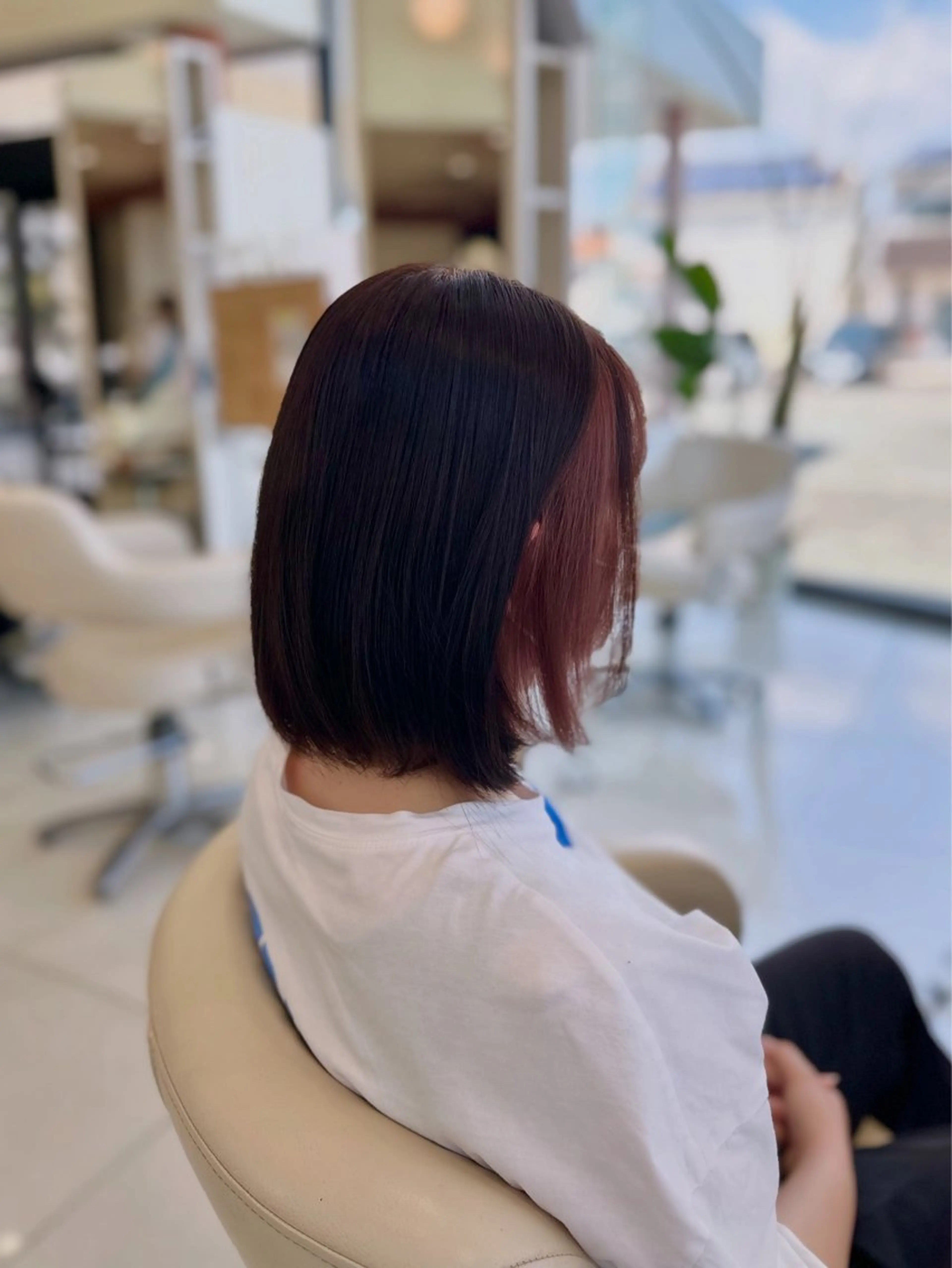 ミディアム カラー ヘアカラー トリートメント アンフェリール原島店 ﾌｪﾙﾅﾝﾀﾞのヘアスタイル
