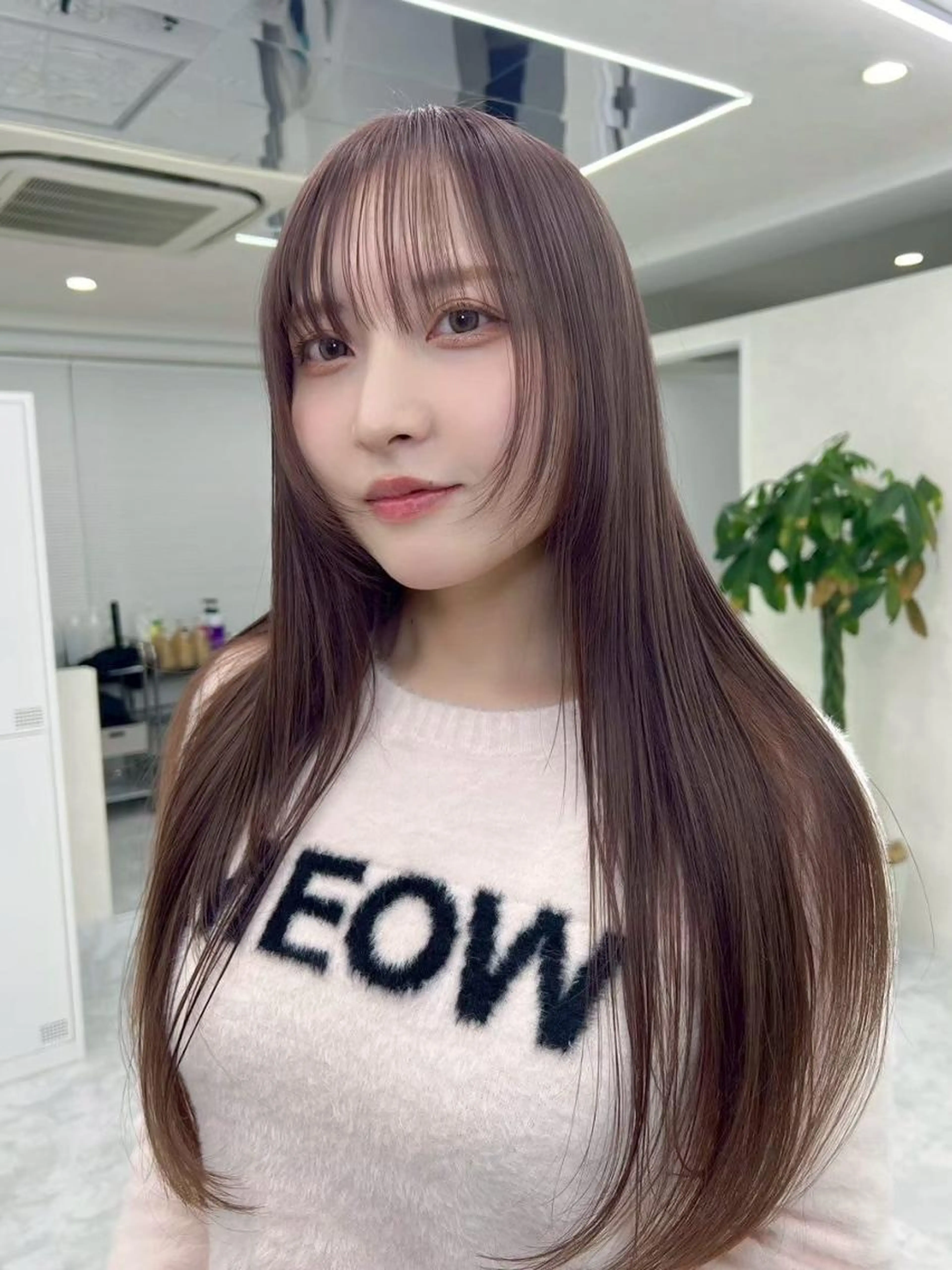 【梅雨の湿気に負けない艶々ヘアに◎】カット+前髪ストレートパーマ【江坂】の写真