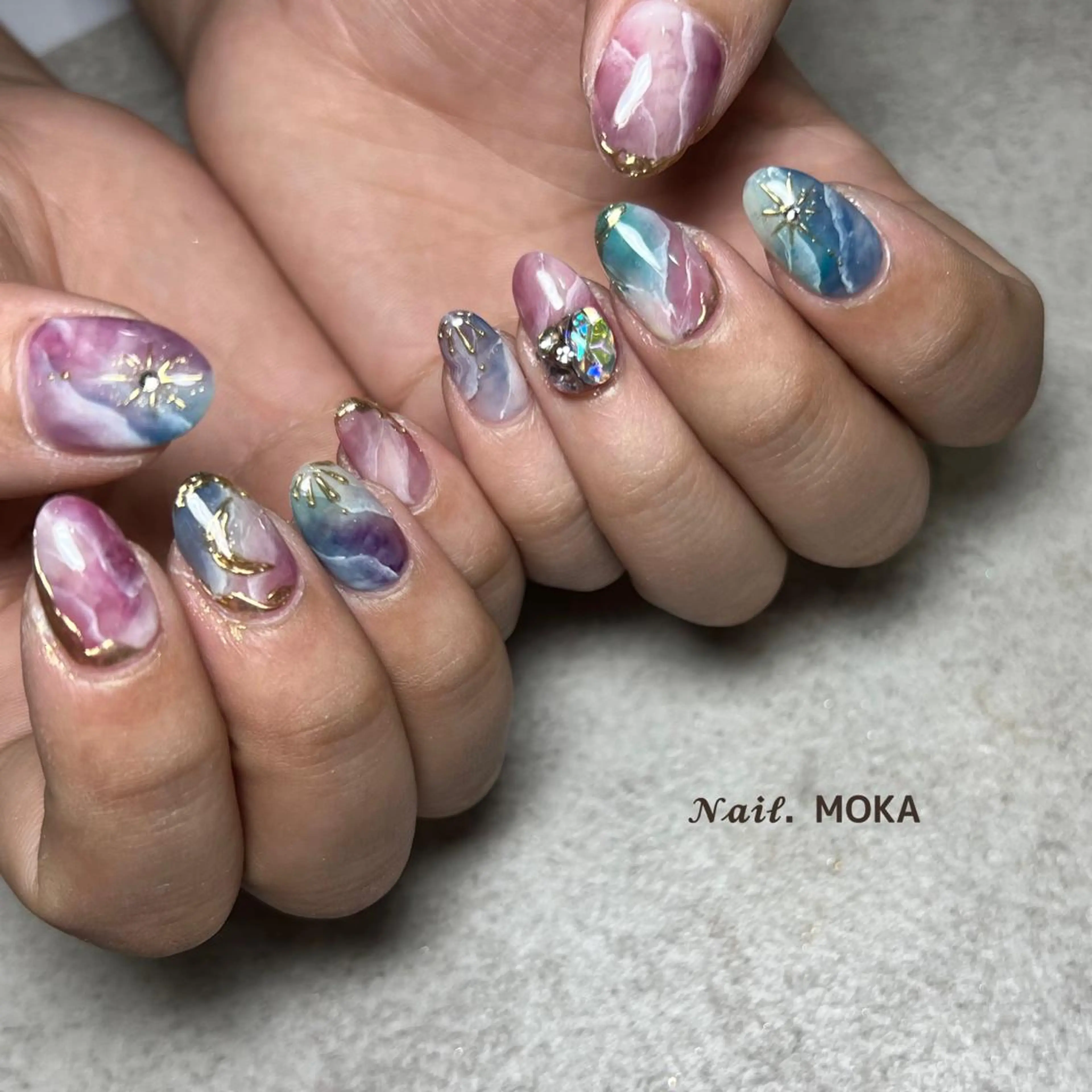 ネイル ニュアンスネイル ハンドネイル nail salon MOKAのネイルデザイン