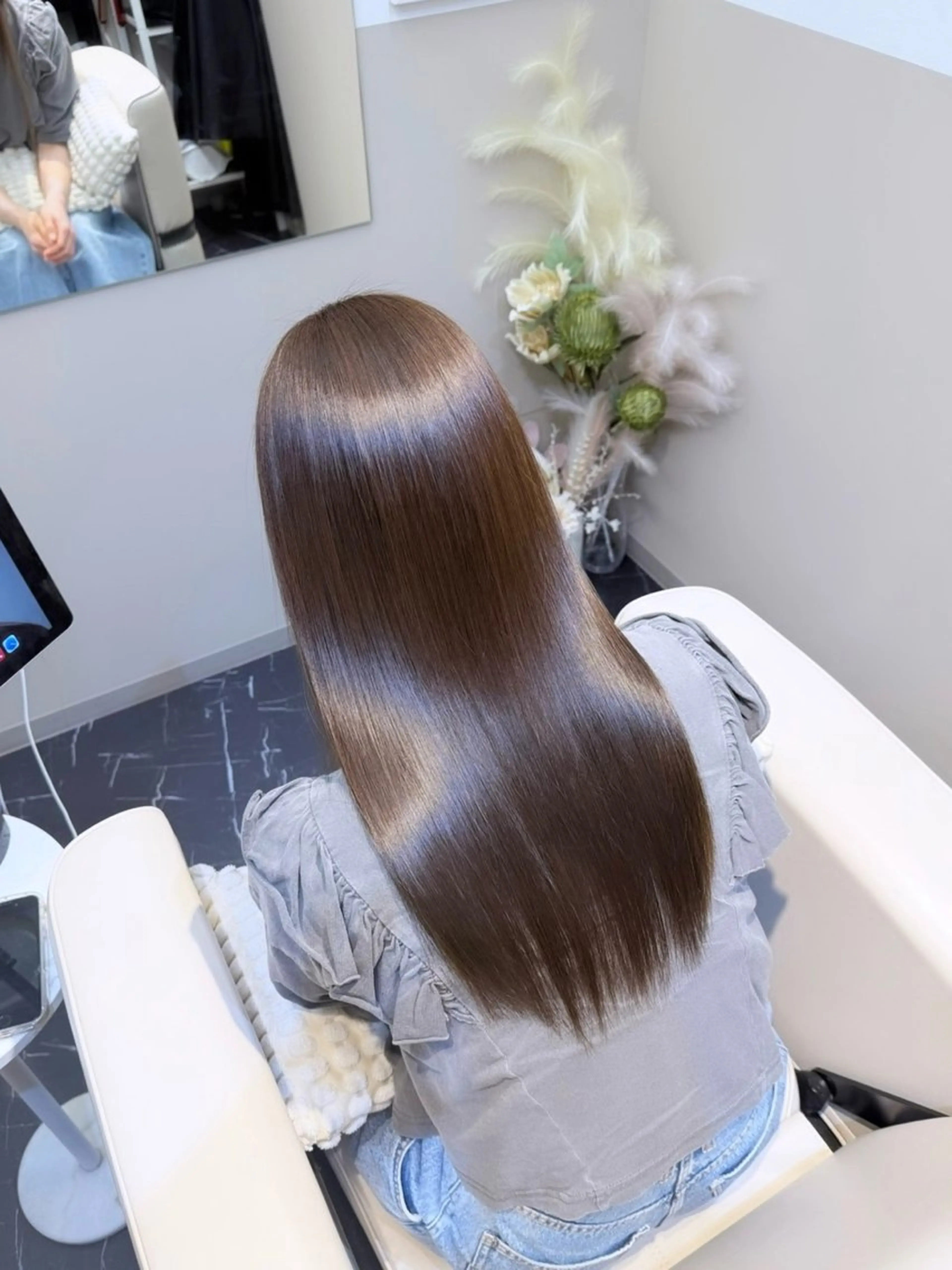 ロング カラー 髪質改善 カット ヘアカラー 縮毛矯正 トリートメント SALOWIN神戸三宮Suite店所属・神戸本格派髪質改善 /MITSUKIのヘアスタイル
