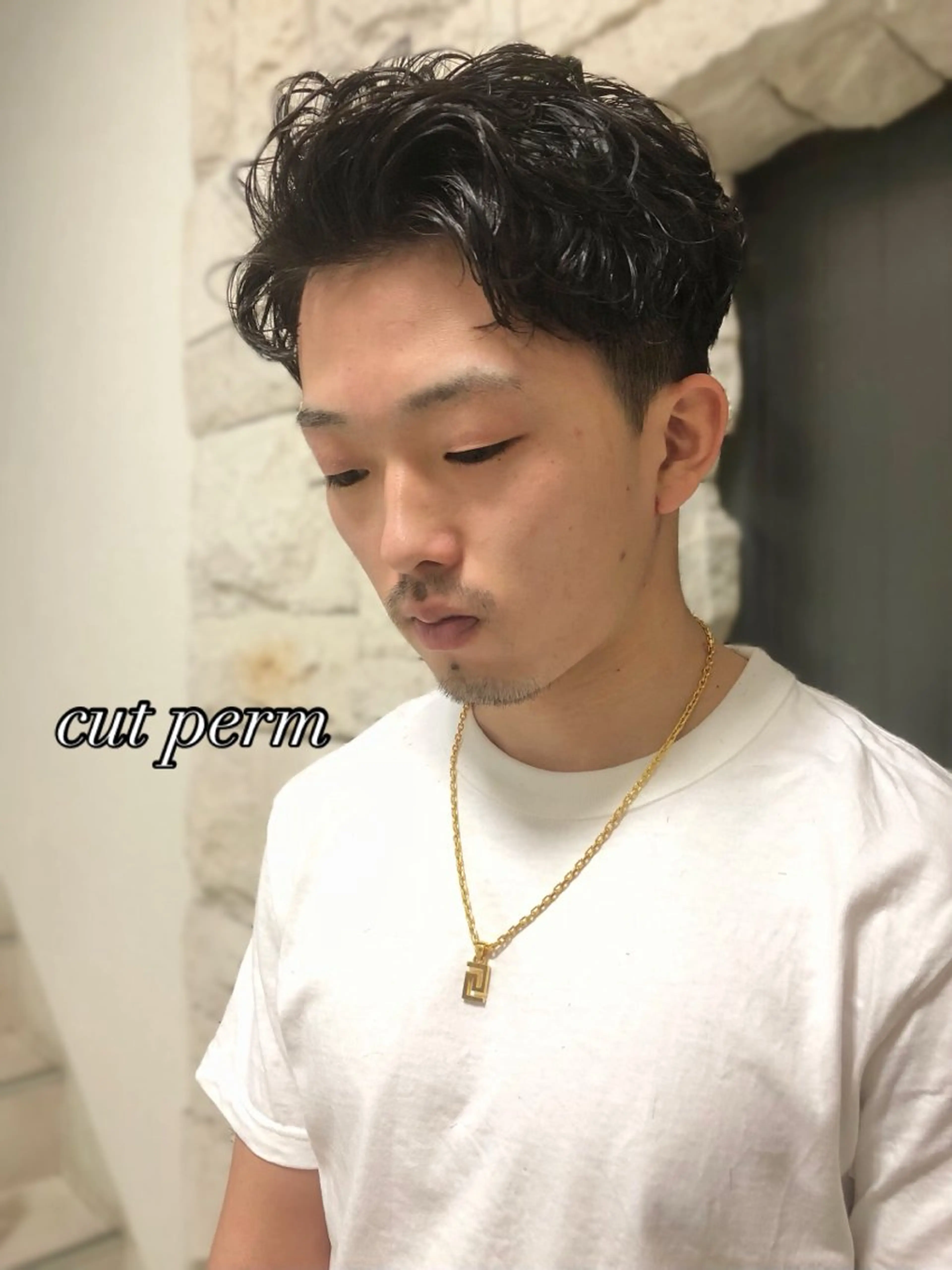 パーマ ヘアアレンジ メンズ カット パーマ トリートメント ヘアセット ainico+所属・メンズ特化✂️栗原 侑也のヘアスタイル
