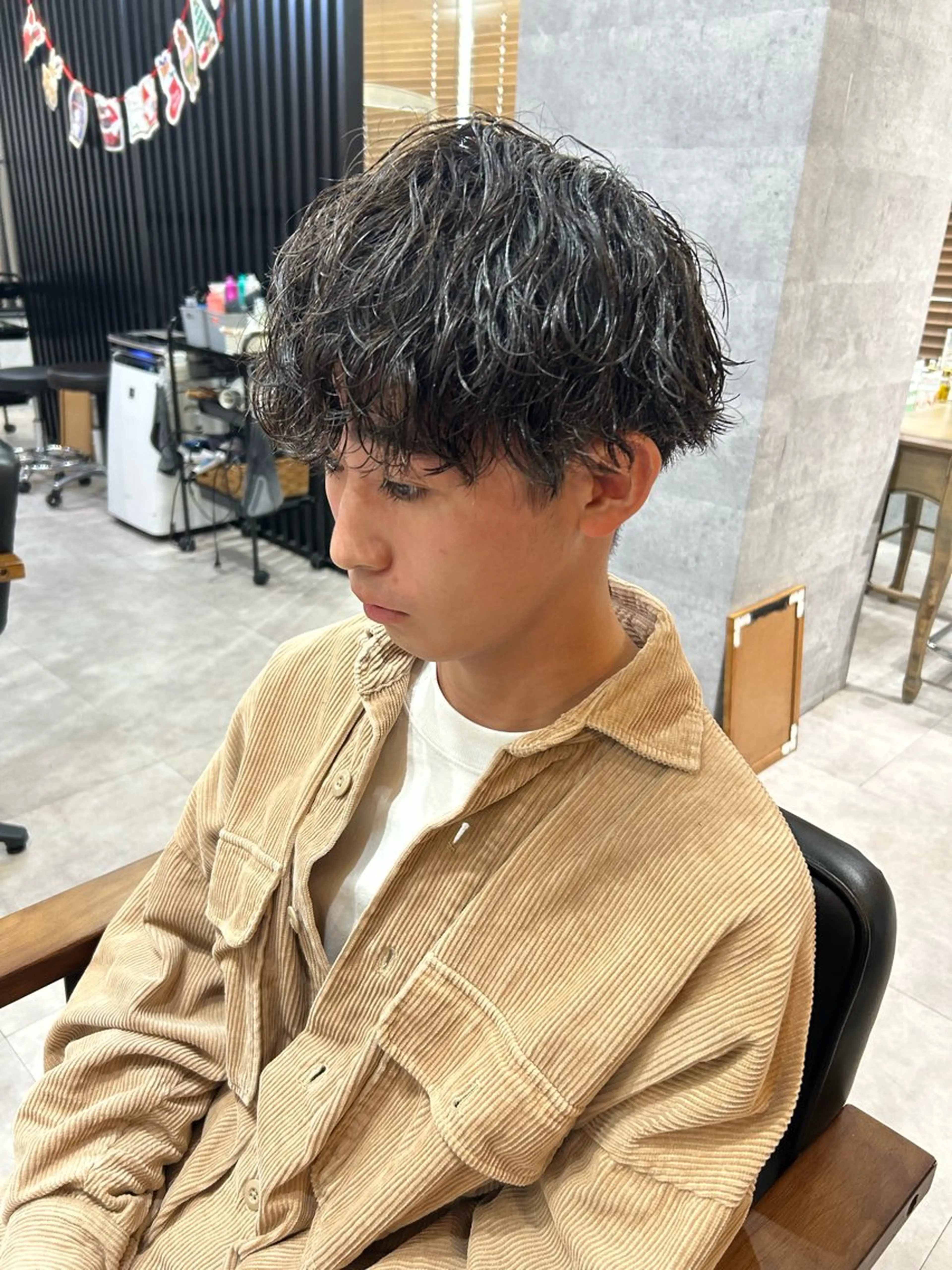 ショート パーマ メンズ メンズパーマ特化 勝毛広貴のヘアスタイル