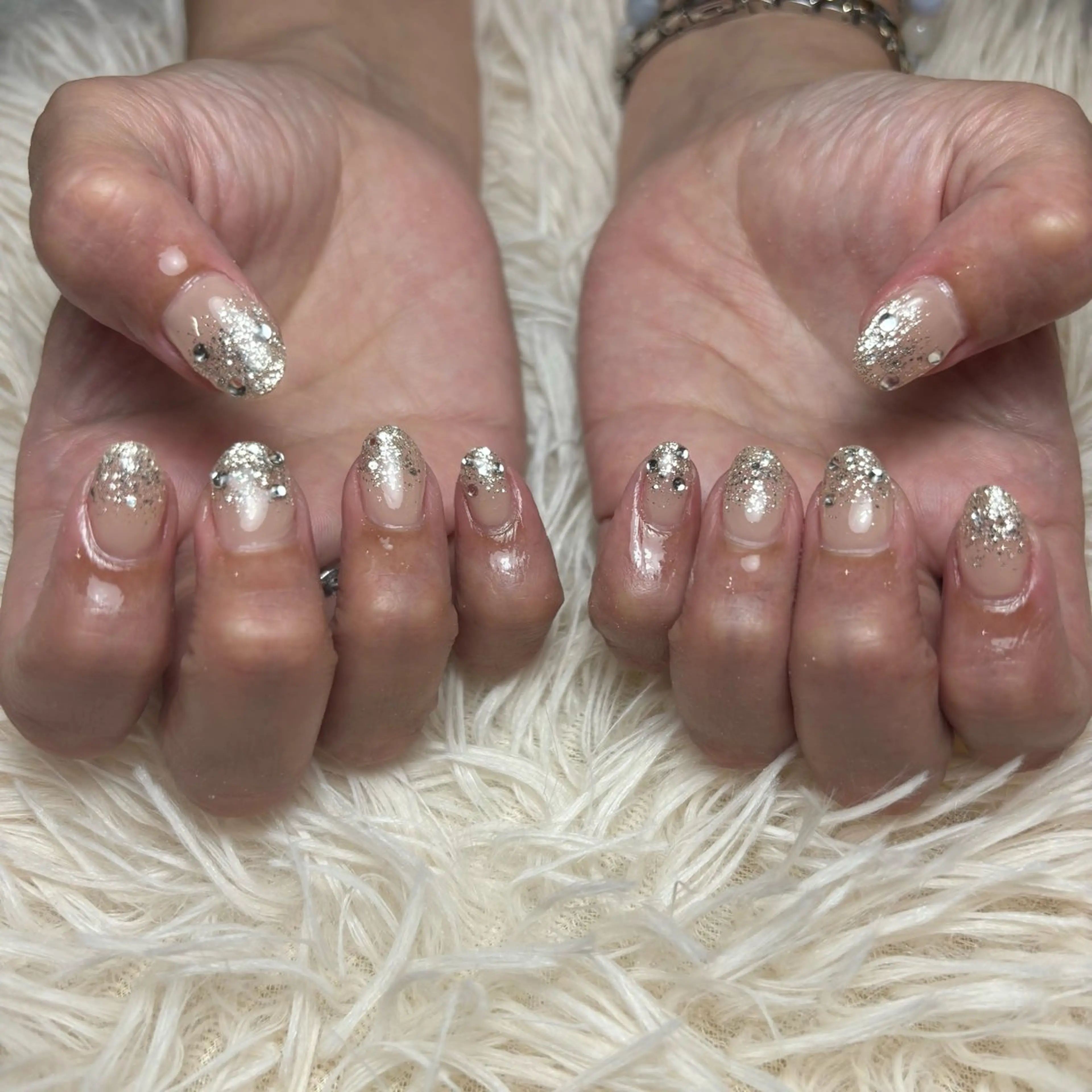 ネイル キラキラネイル シンプルネイル nail salon DOLCE所属・切林 佳乃のネイルデザイン