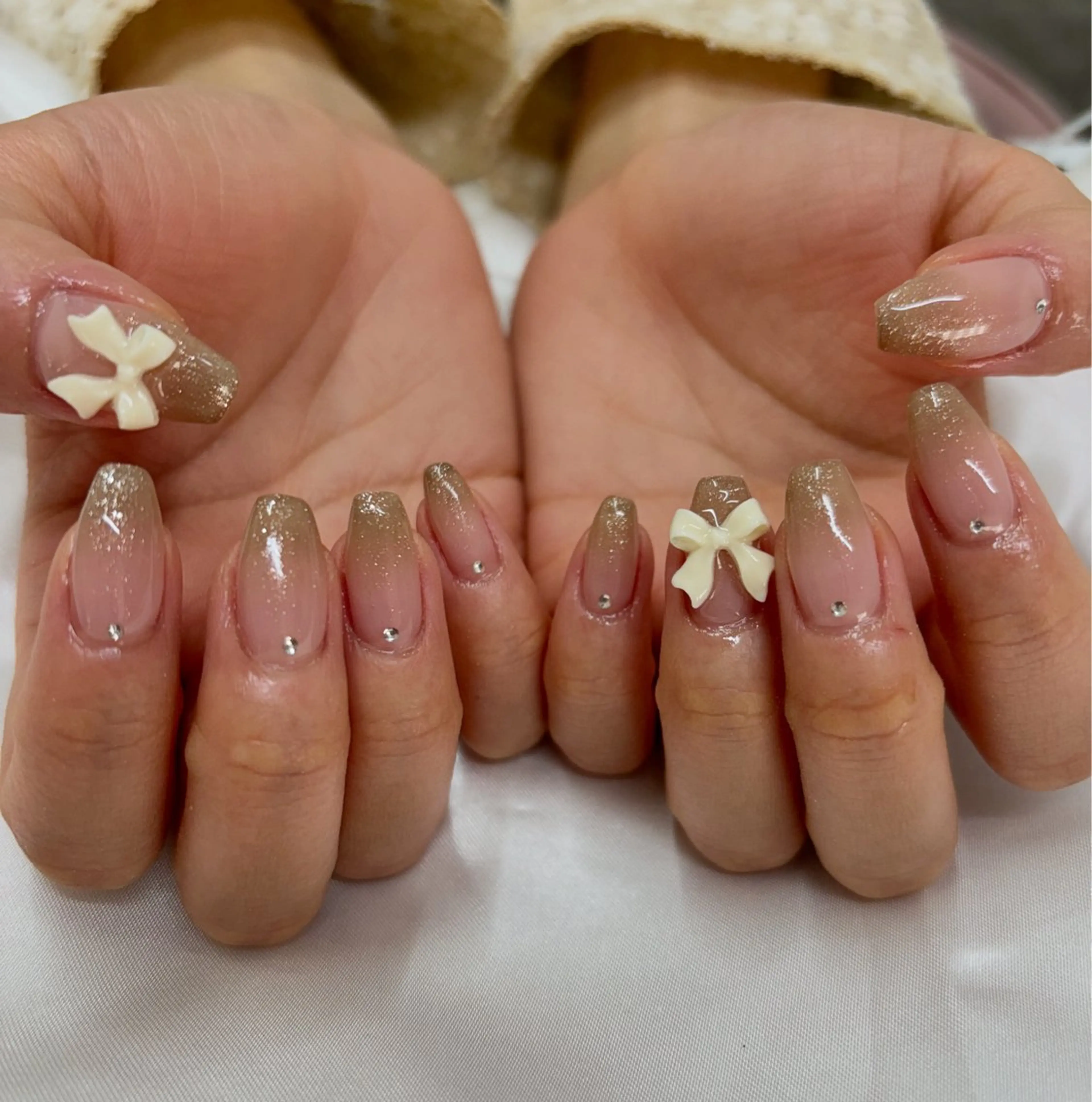 ネイル ブラウン グラデーション nail＊ runa🌻のネイルデザイン