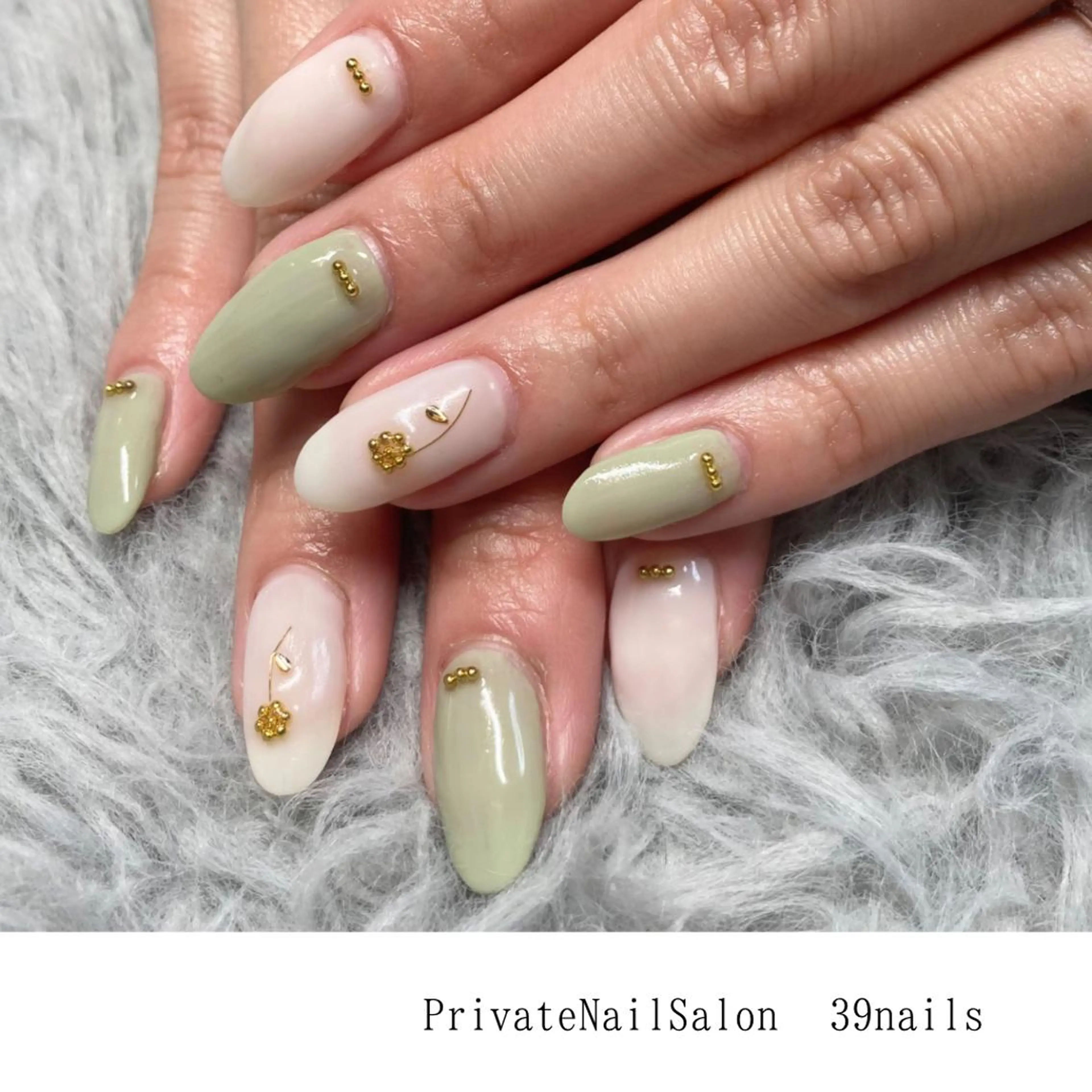 ネイル フラワーネイル オフィスネイル ワンカラーネイル シンプルネイル 39-nails EharaMikuのネイルデザイン