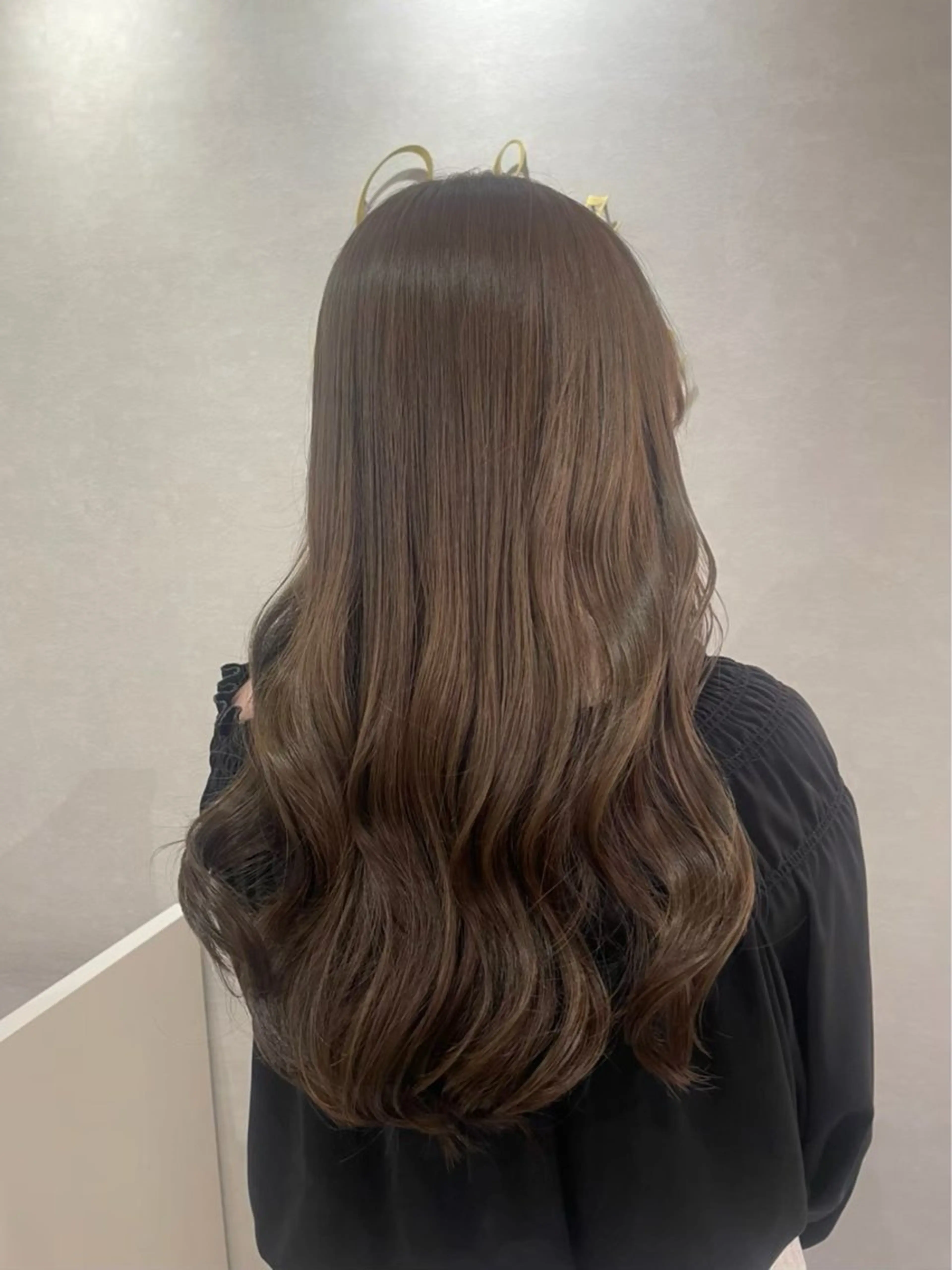 ロング ヘアカラー トリートメント 斉藤 結のヘアスタイル