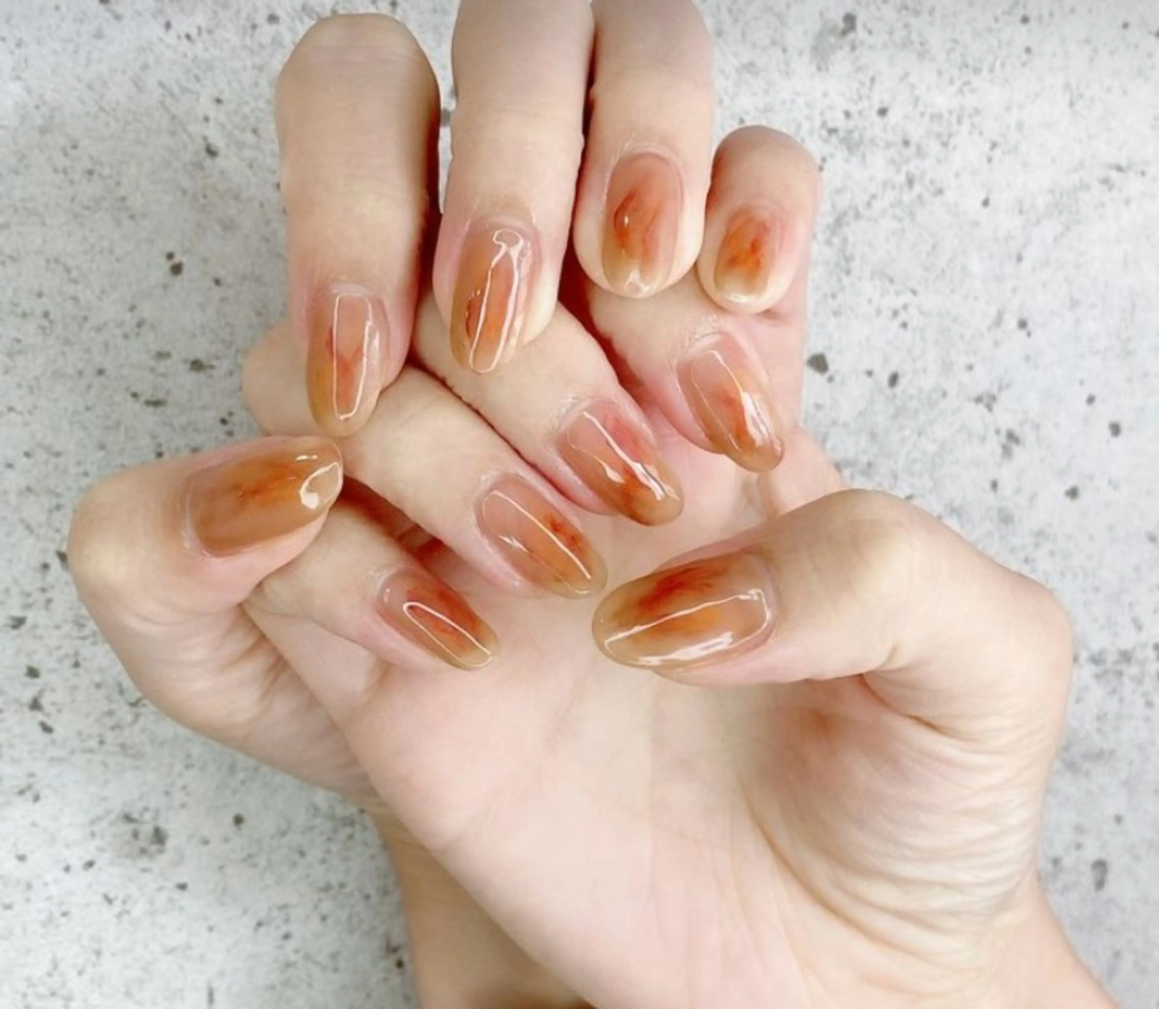ネイル ニュアンスネイル ヒナタ アサカのネイルデザイン