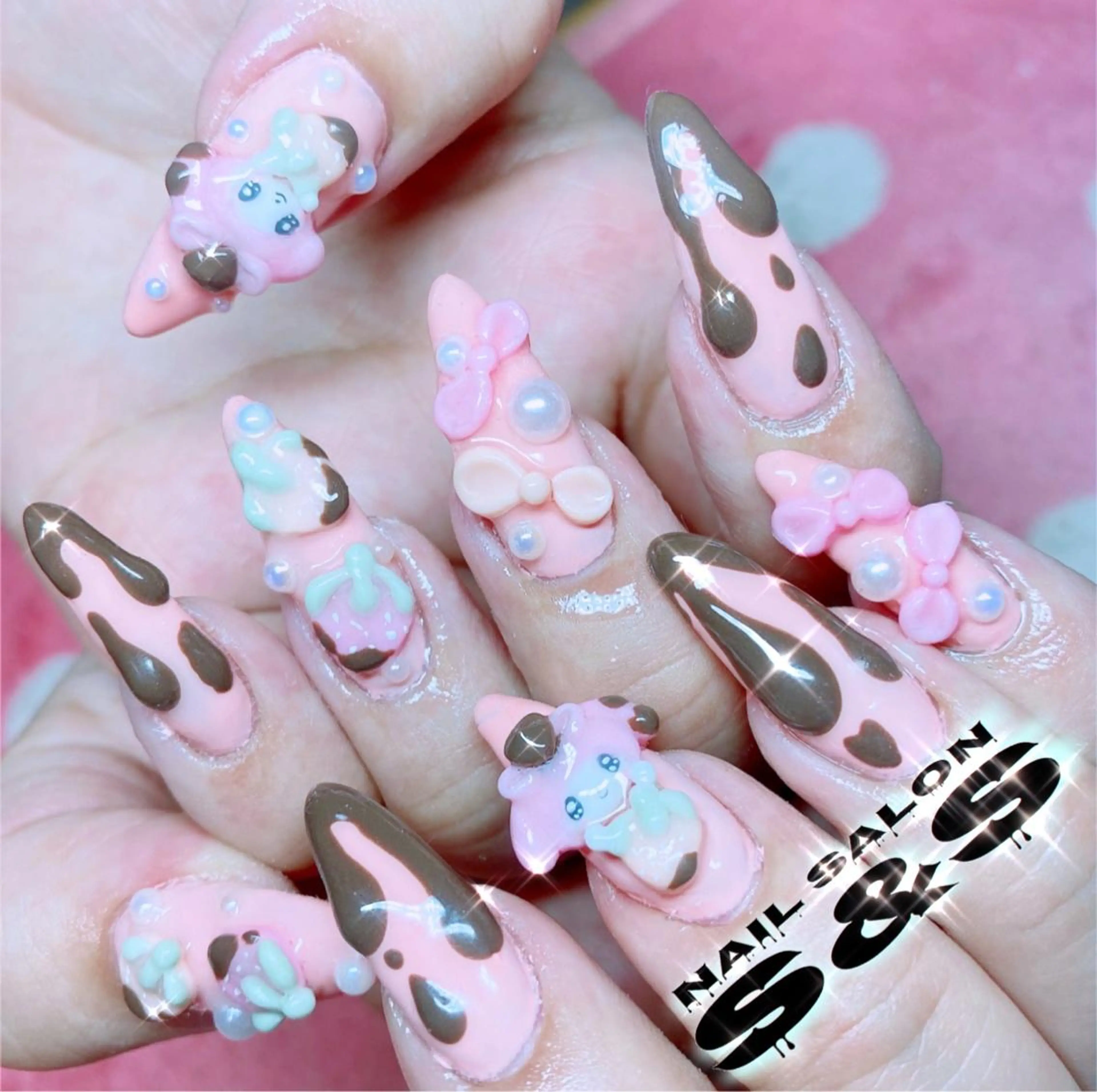 ネイル 長さ出し メンズネイル 持ち込み スカルプネイル S&S 村田小百合のネイルデザイン