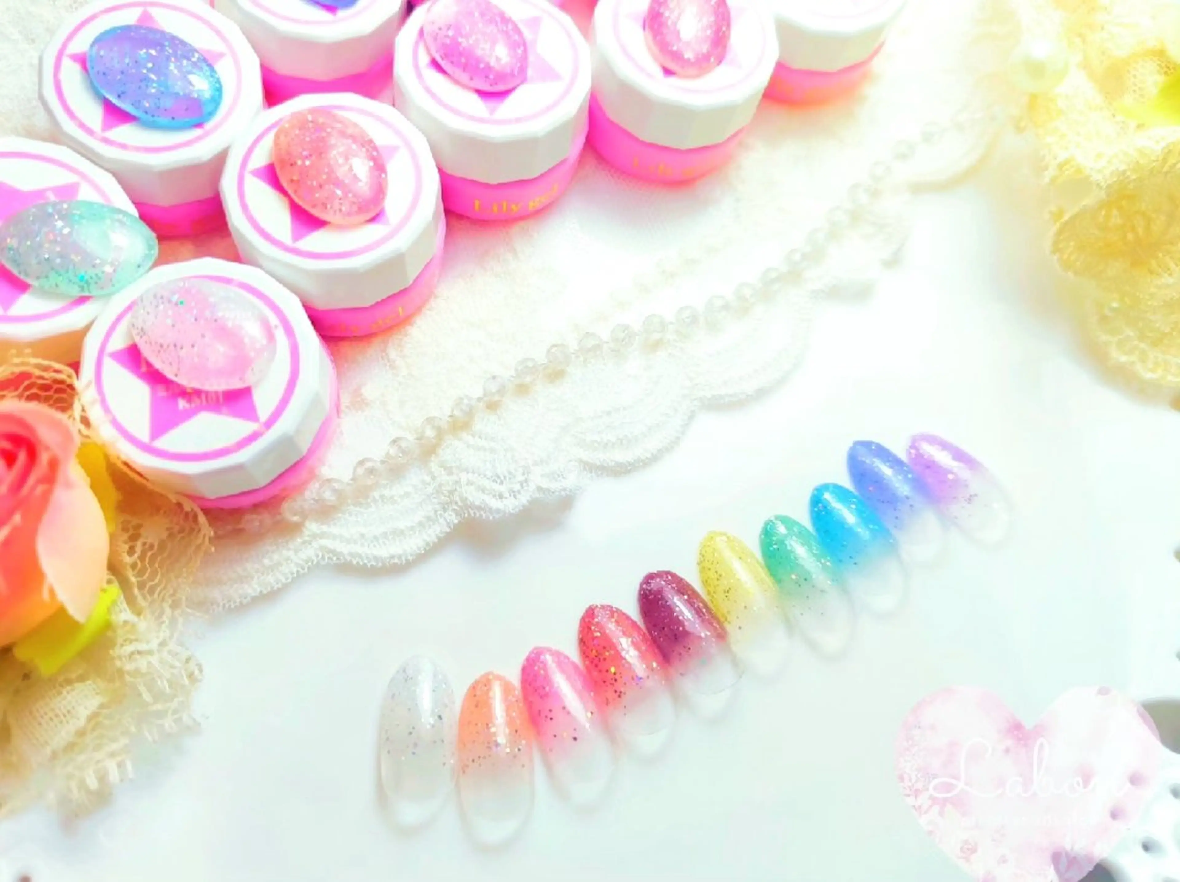 ネイル ラメ(グリッター) 春ネイル Nail salon LABONのネイルデザイン