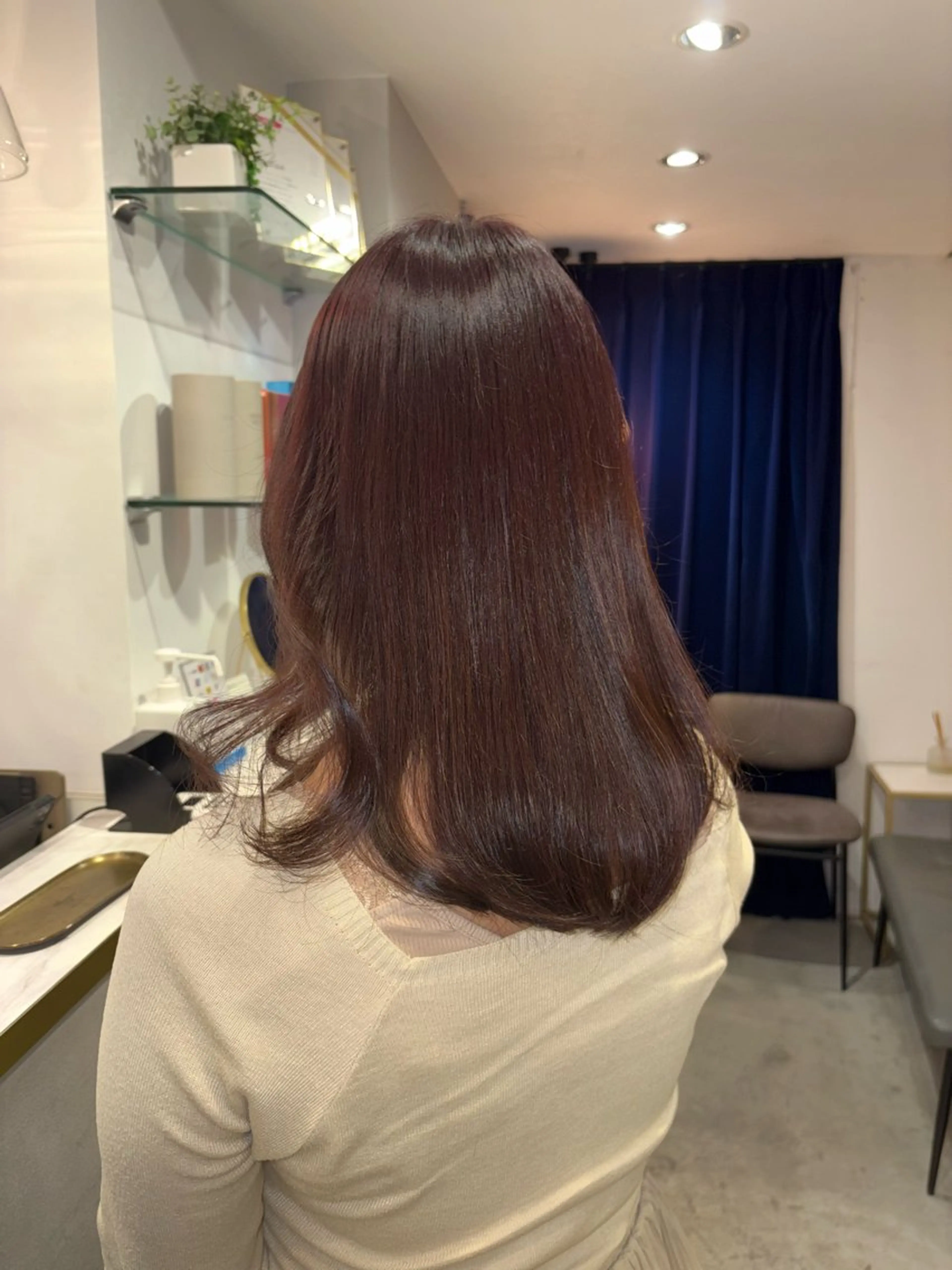 ミディアム り おのヘアスタイル