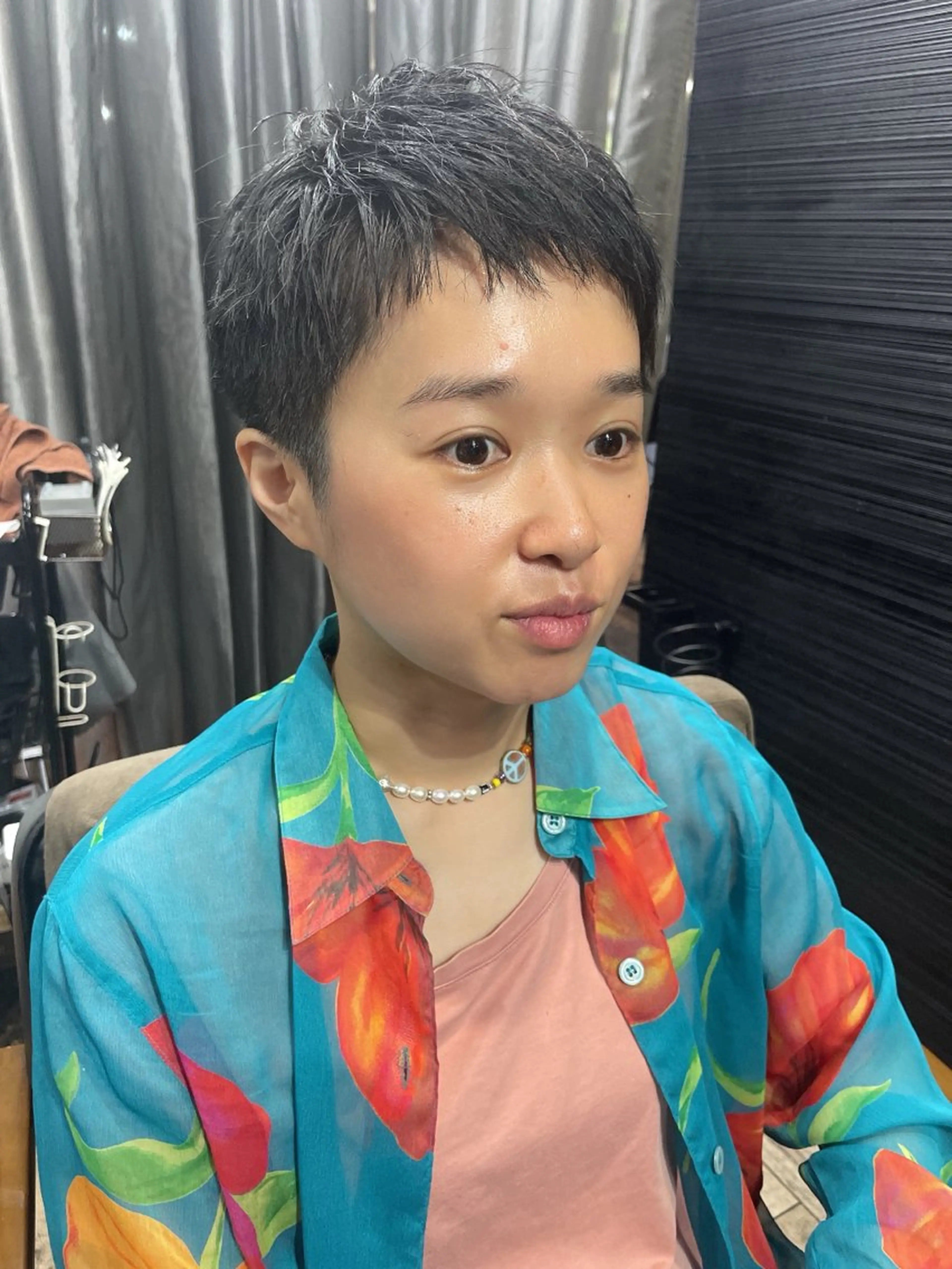ショート ベリーショート 外国人風カラー ショートヘア カット トリートメント VERONIQUE所属・山本 雅由のヘアスタイル