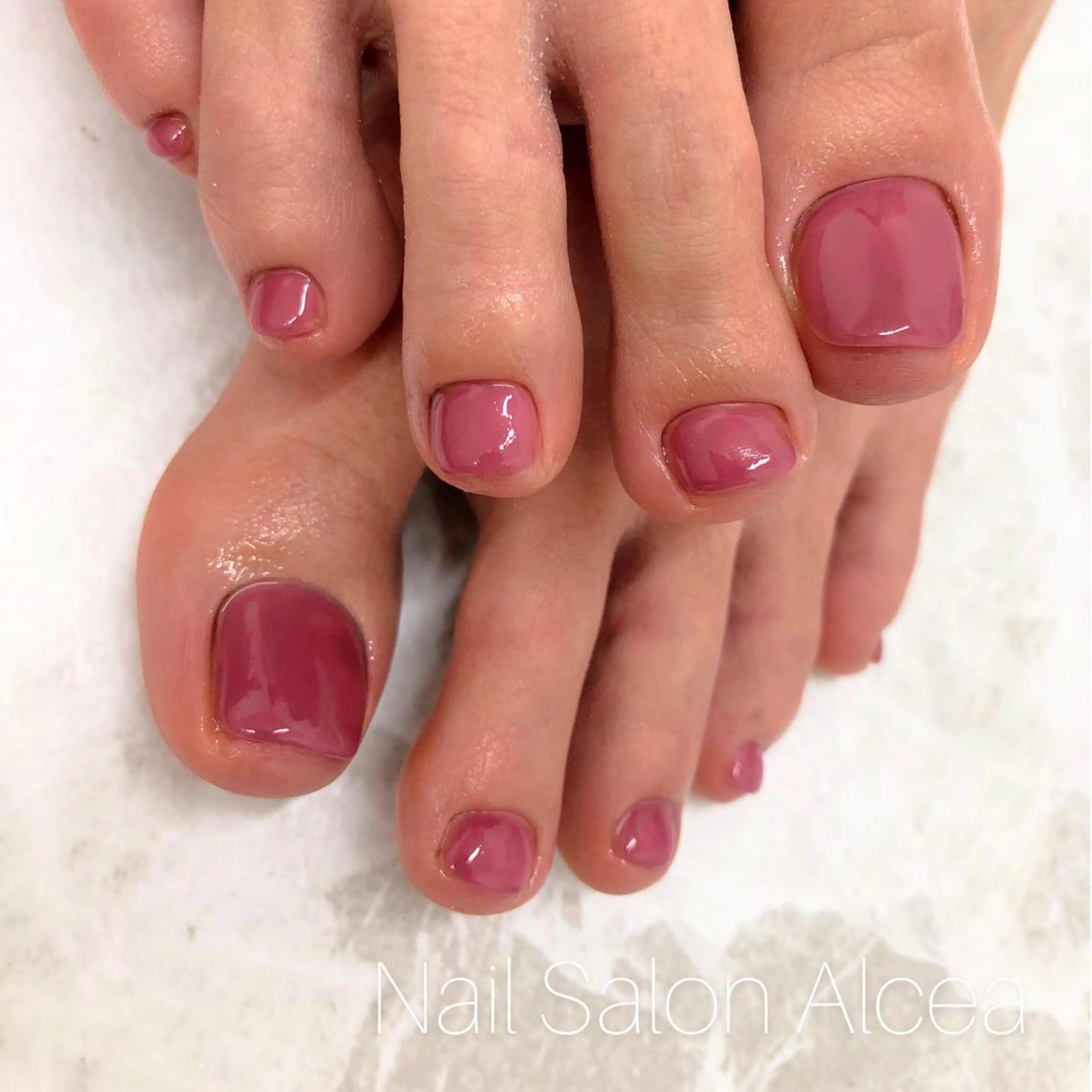 ネイル フットネイル ワンカラーネイル CHILO 木村のネイルデザイン