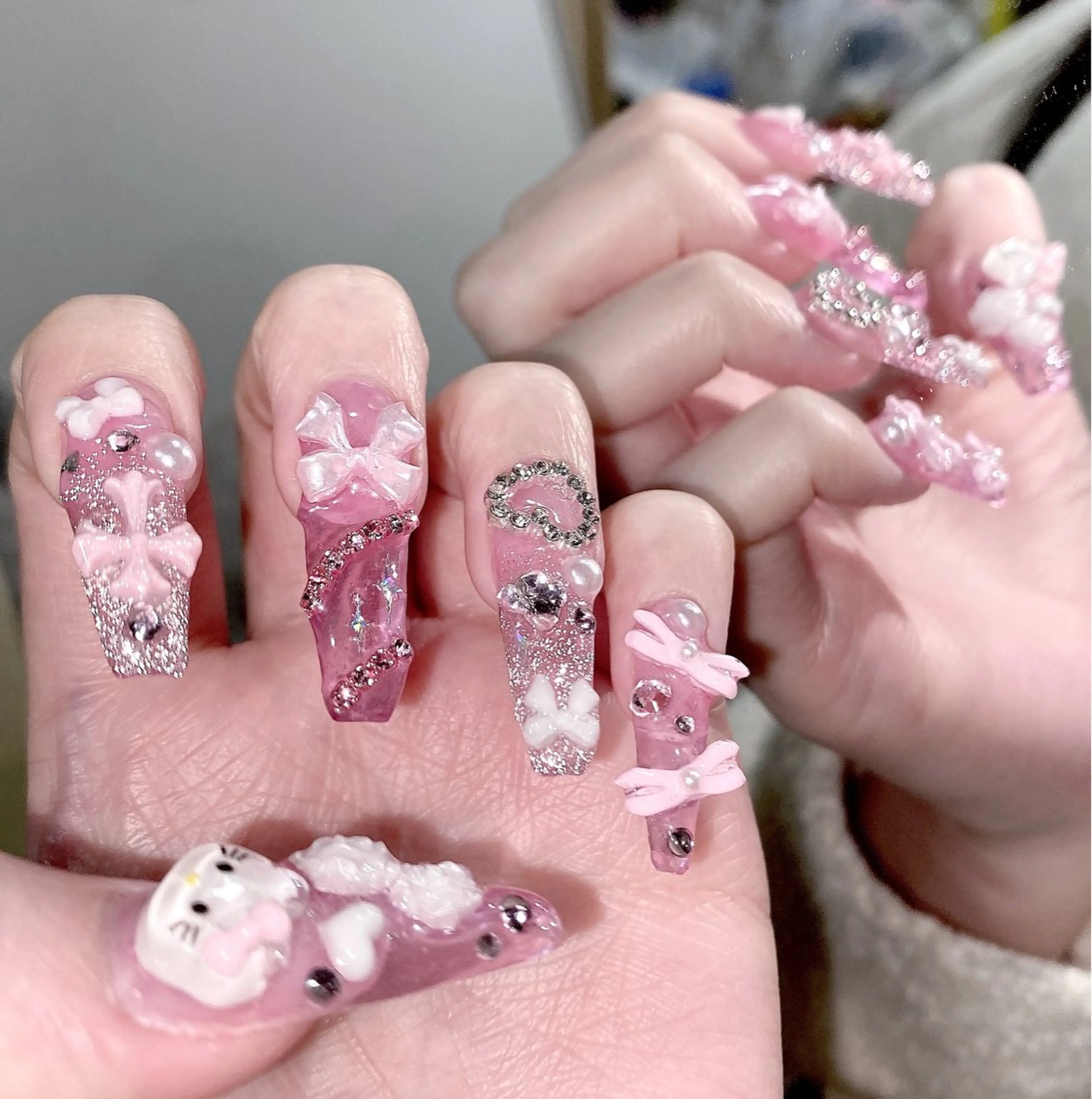 ネイル アートネイル ピンク mio nail TANIのネイルデザイン