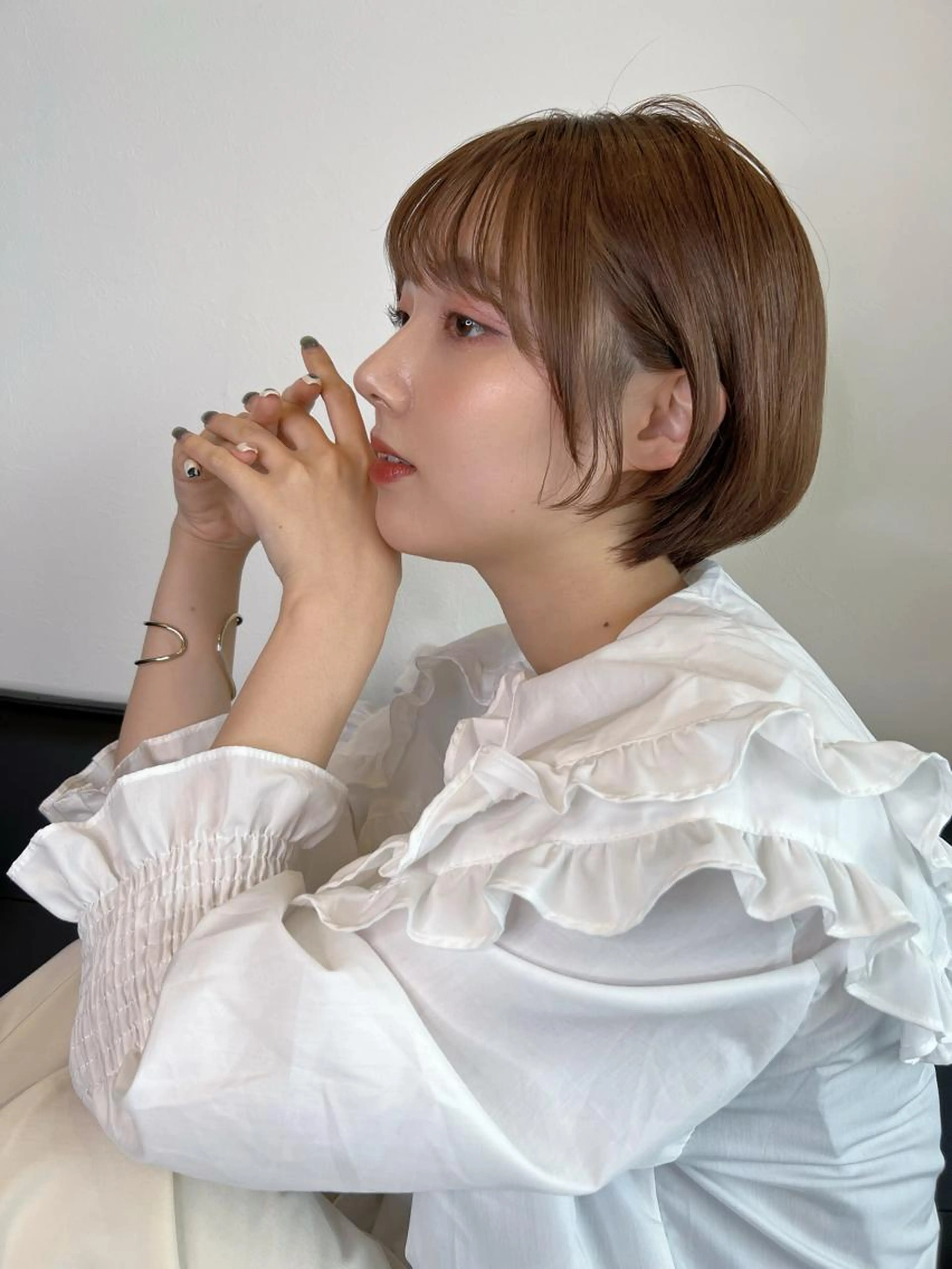 ❤️1番人気❤️ショート、ボブ限定⭐️カット＋透明感たっぷりイルミナカラーカラー＋lacオリジナルケア⭐️の写真