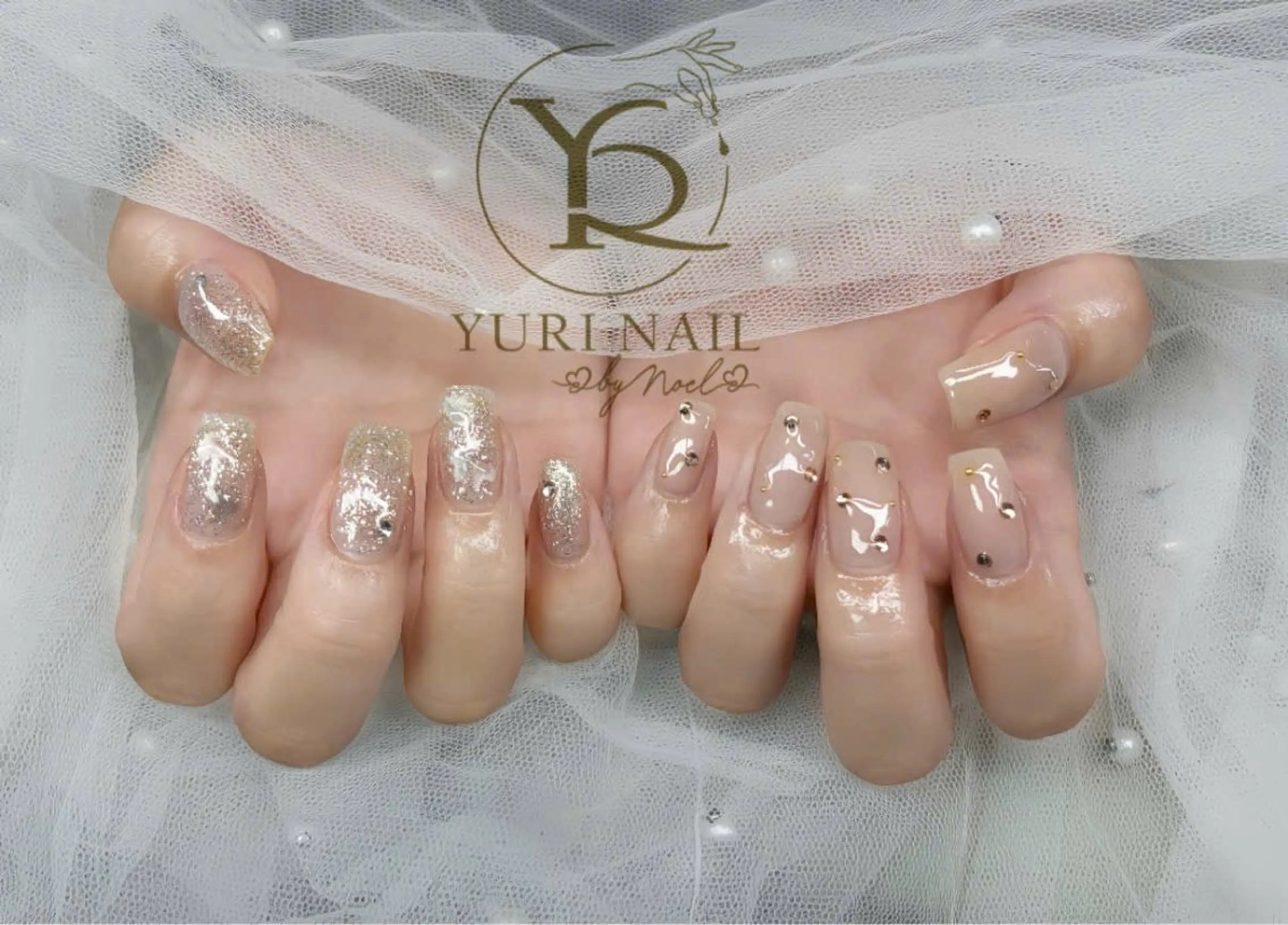 ネイル チークネイル フットネイル グラデーション 韓国ネイル 持ち込み ハンドネイル フットネイル ハンドケア YURI Nail Narita所属・YURI Nail NARITAのネイルデザイン