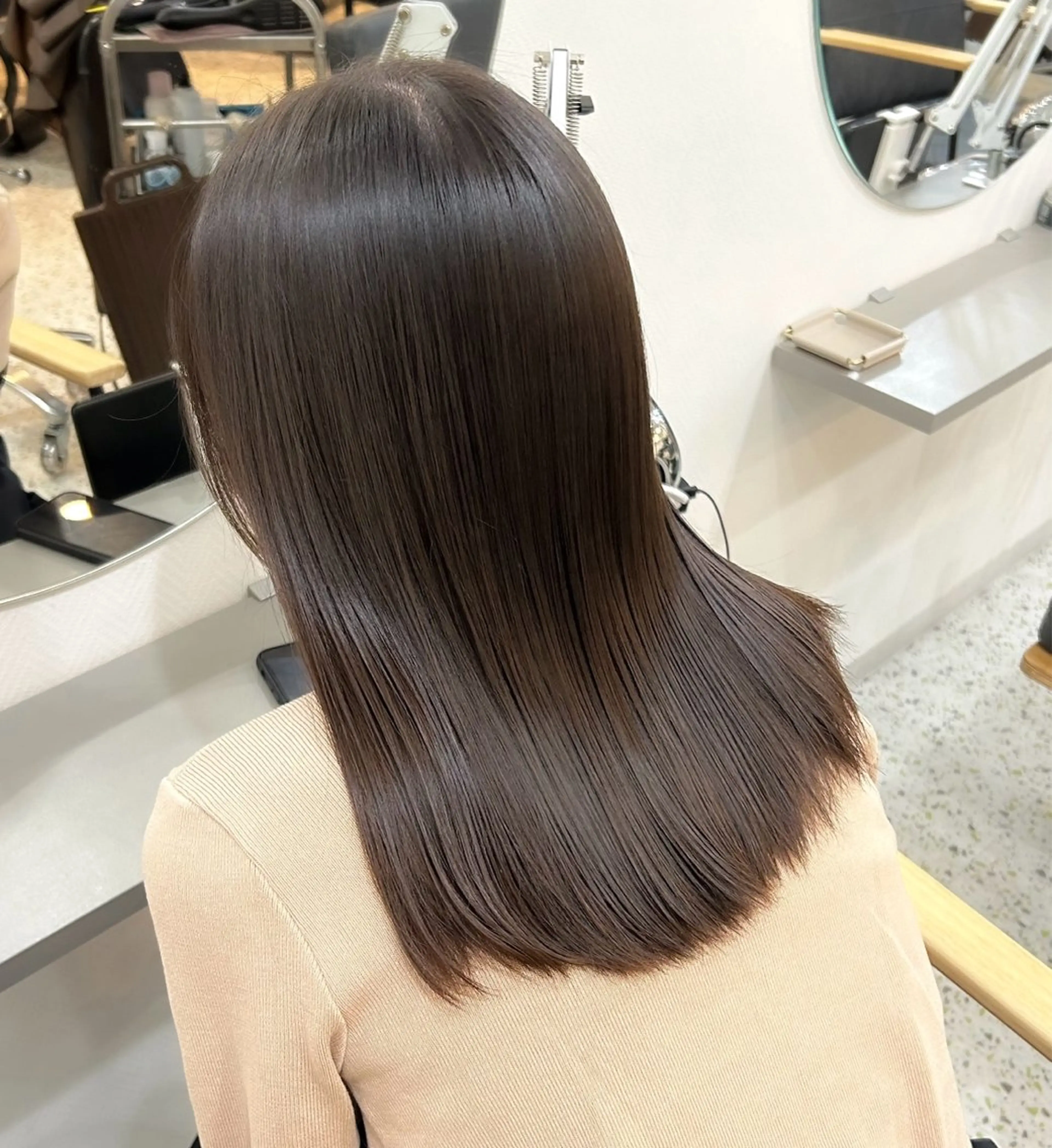 セミロング 髪質改善 トリートメント トリートメント Memories所属・🧣艶カラー・ヘア セット Chie🧸のヘアスタイル