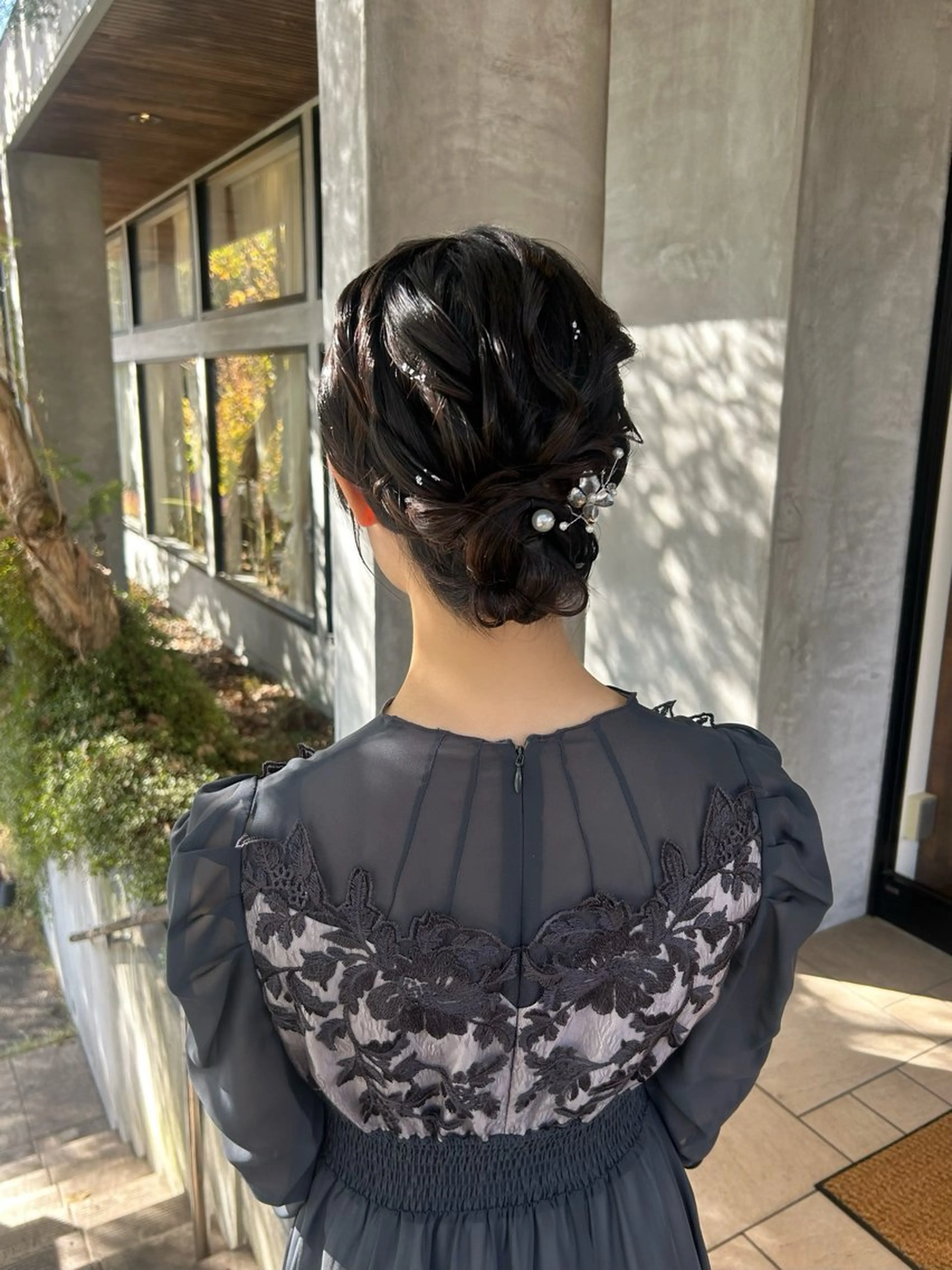 ミディアム ヘアアレンジ ヘアセット lapis / soraのヘアスタイル