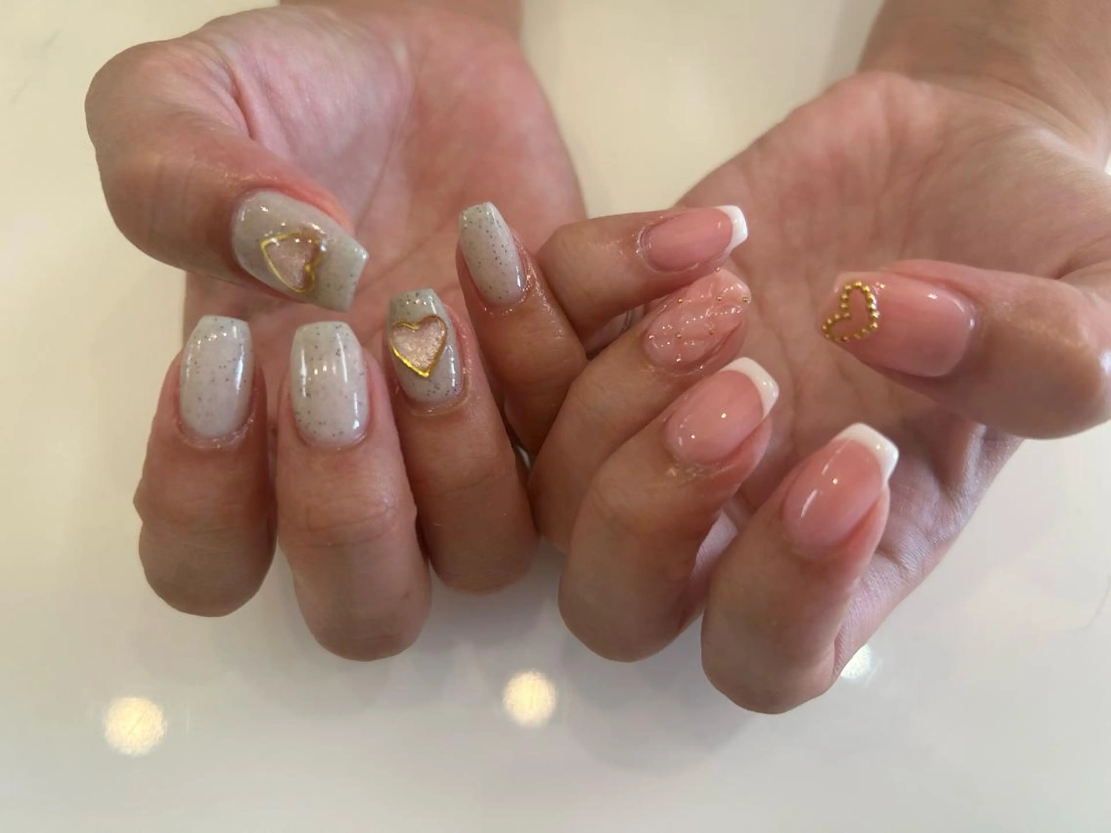 ネイル フレンチネイル ガラスフレンチ グラデーション ニュアンスネイル ワンカラーネイル brilliant s.kのネイルデザイン