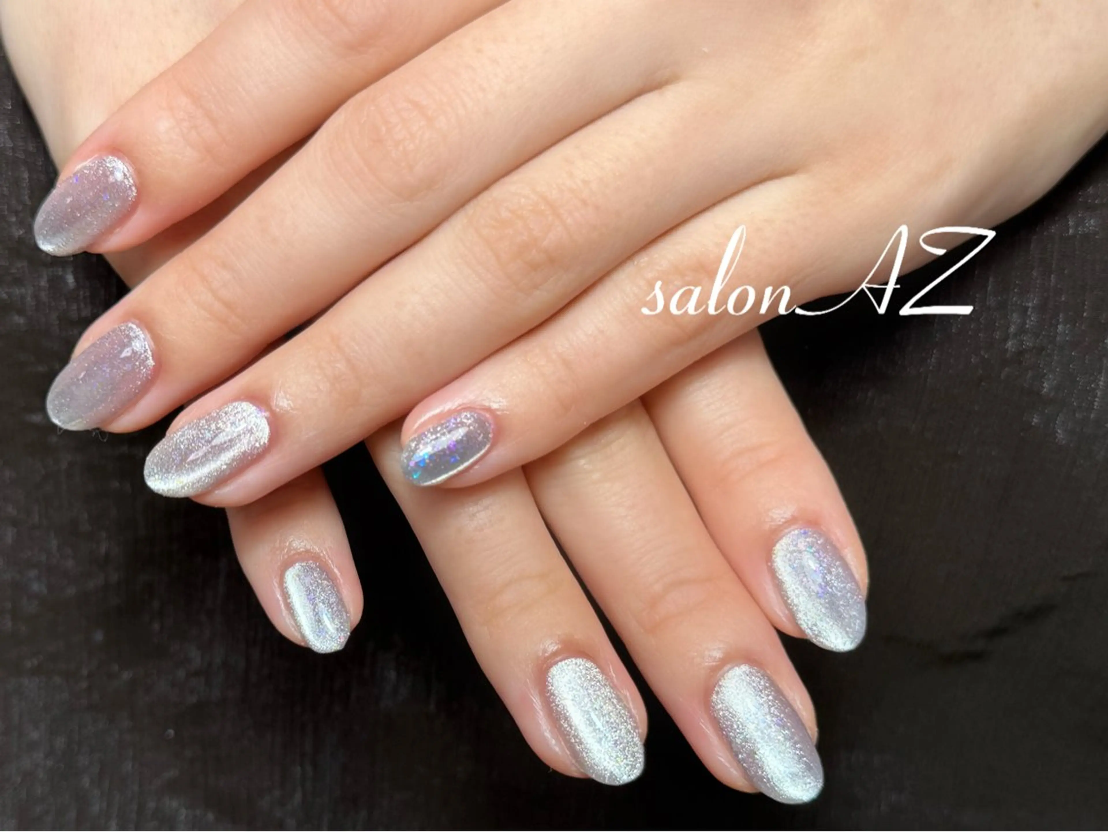 ネイル アートネイル 長さ出し フットネイル フレンチネイル ジェルネイル Salon AZ所属・salon AZ jr.ネイリストのネイルデザイン